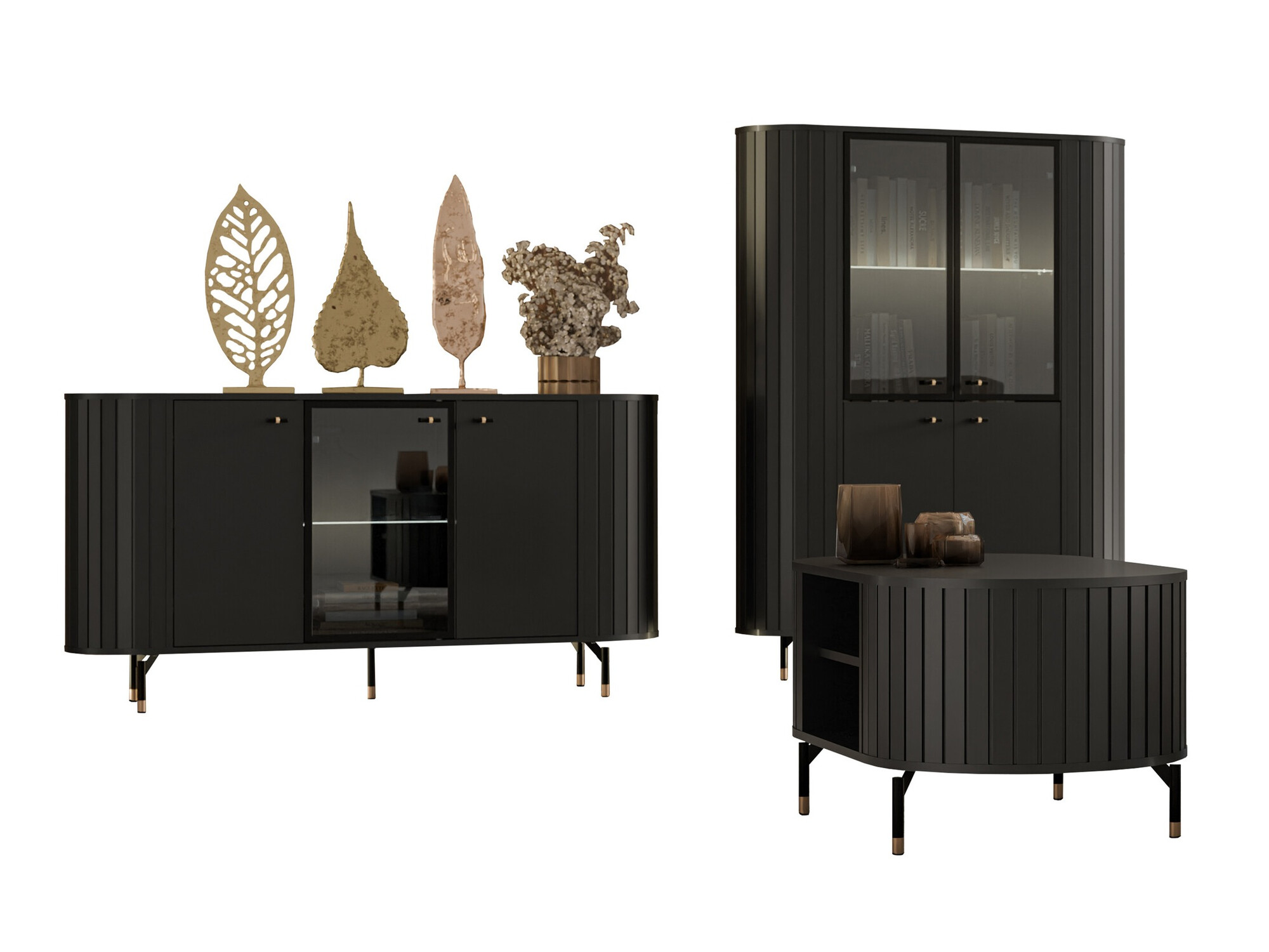 Набор для гостиной Novmono 111 (Чёрный)