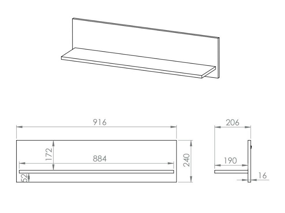 Piekarams plaukts Tortiva 109