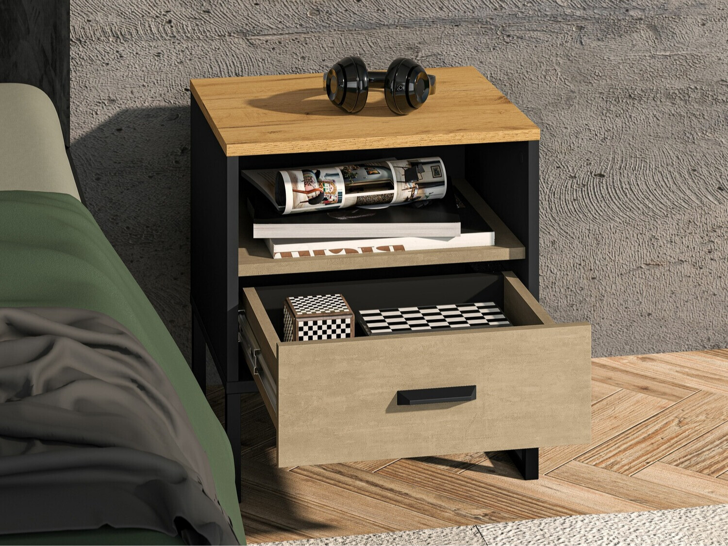 Прикроватная тумбочка Tortiva 107