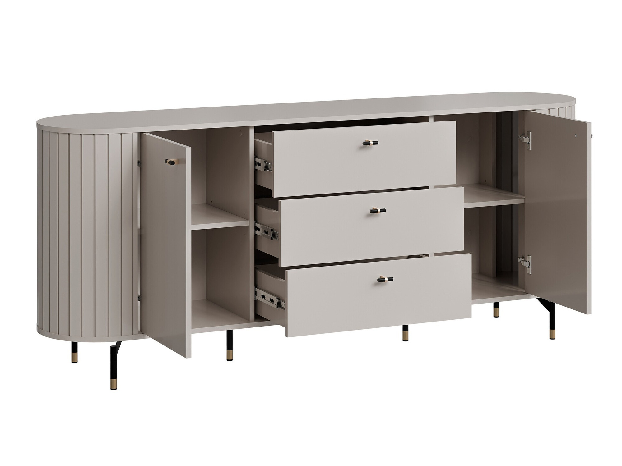 Viesistabas komplekts Novmono 110 (Melns)