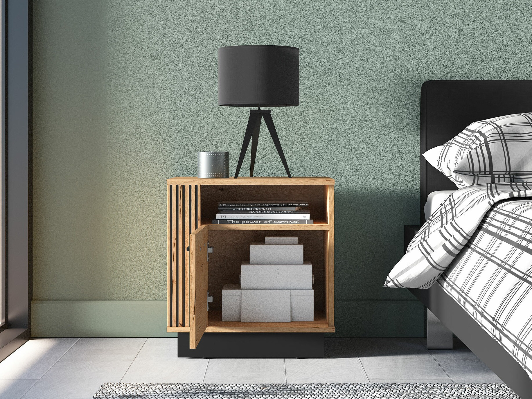 Прикроватная тумбочка Livluo 109