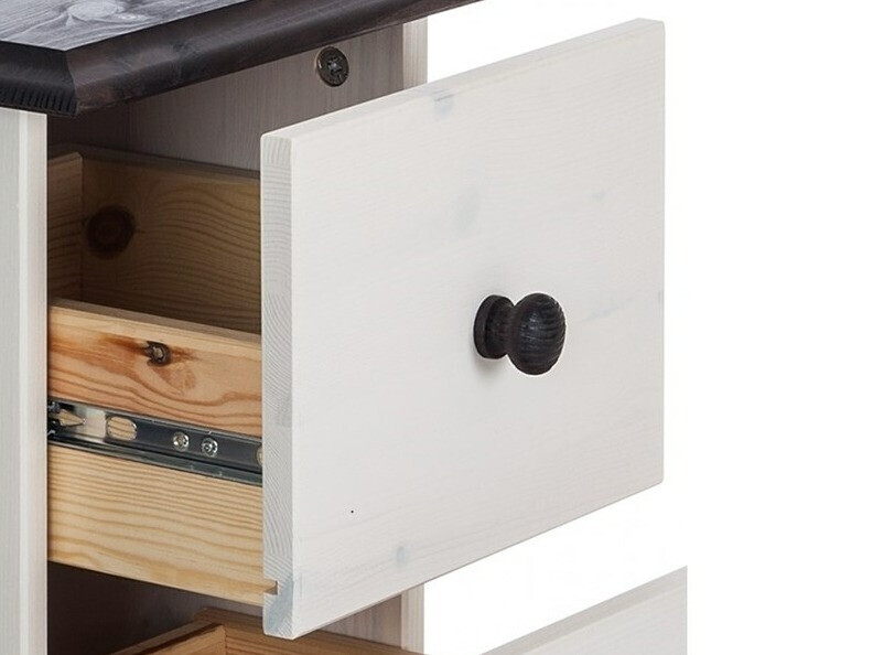 Stāvošs vannas skapītis Deletri 110 (Balts + Havana Ozols)