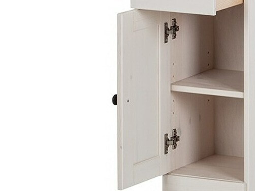 Stāvošs vannas skapītis Deletri 110 (Balts + Havana Ozols)