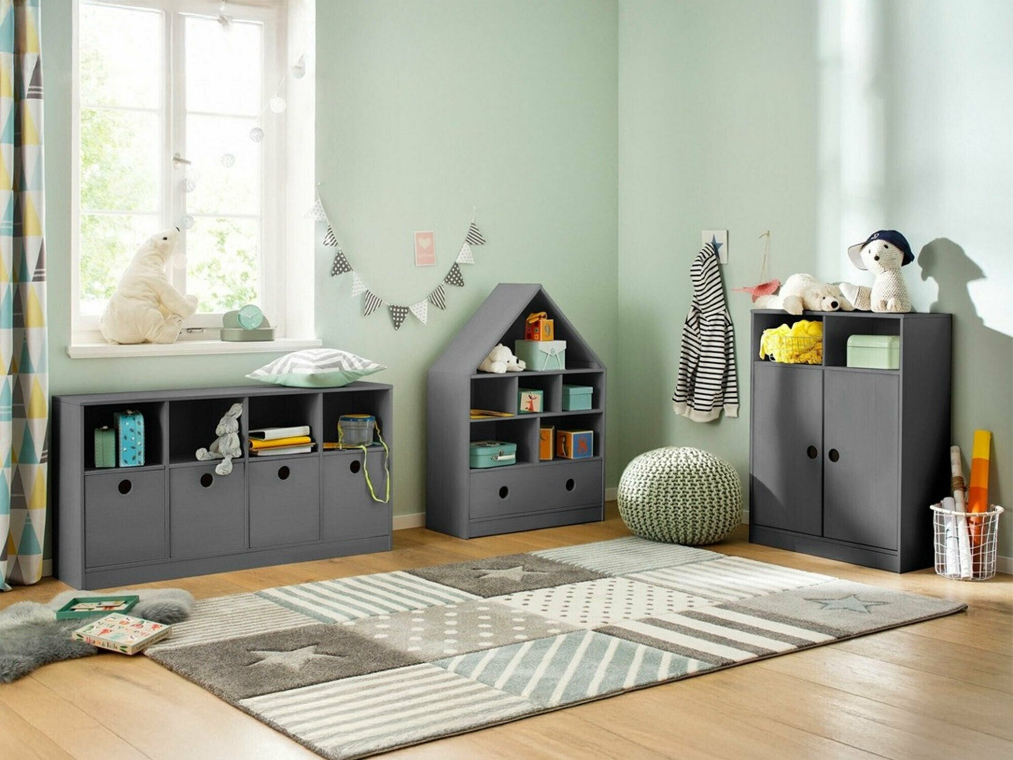 Набор для детской комнаты Ruvfiva 123 (Серый)
