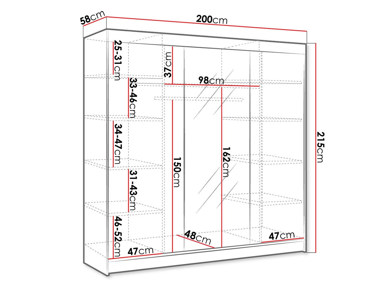 Шкаф Closico 158 (Белый)