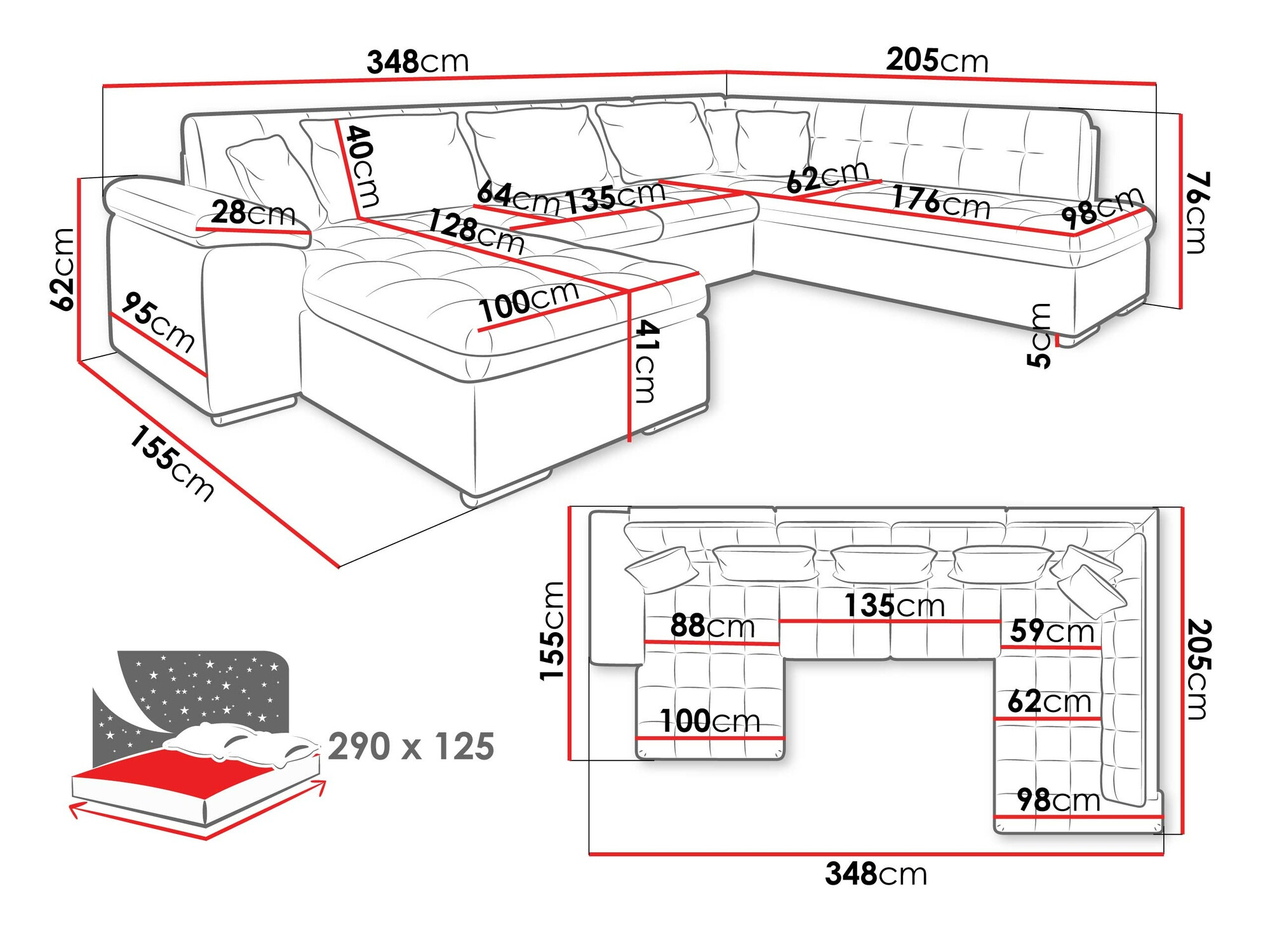 Угловой диван Comfivo 170 (Hoton 204.10)
