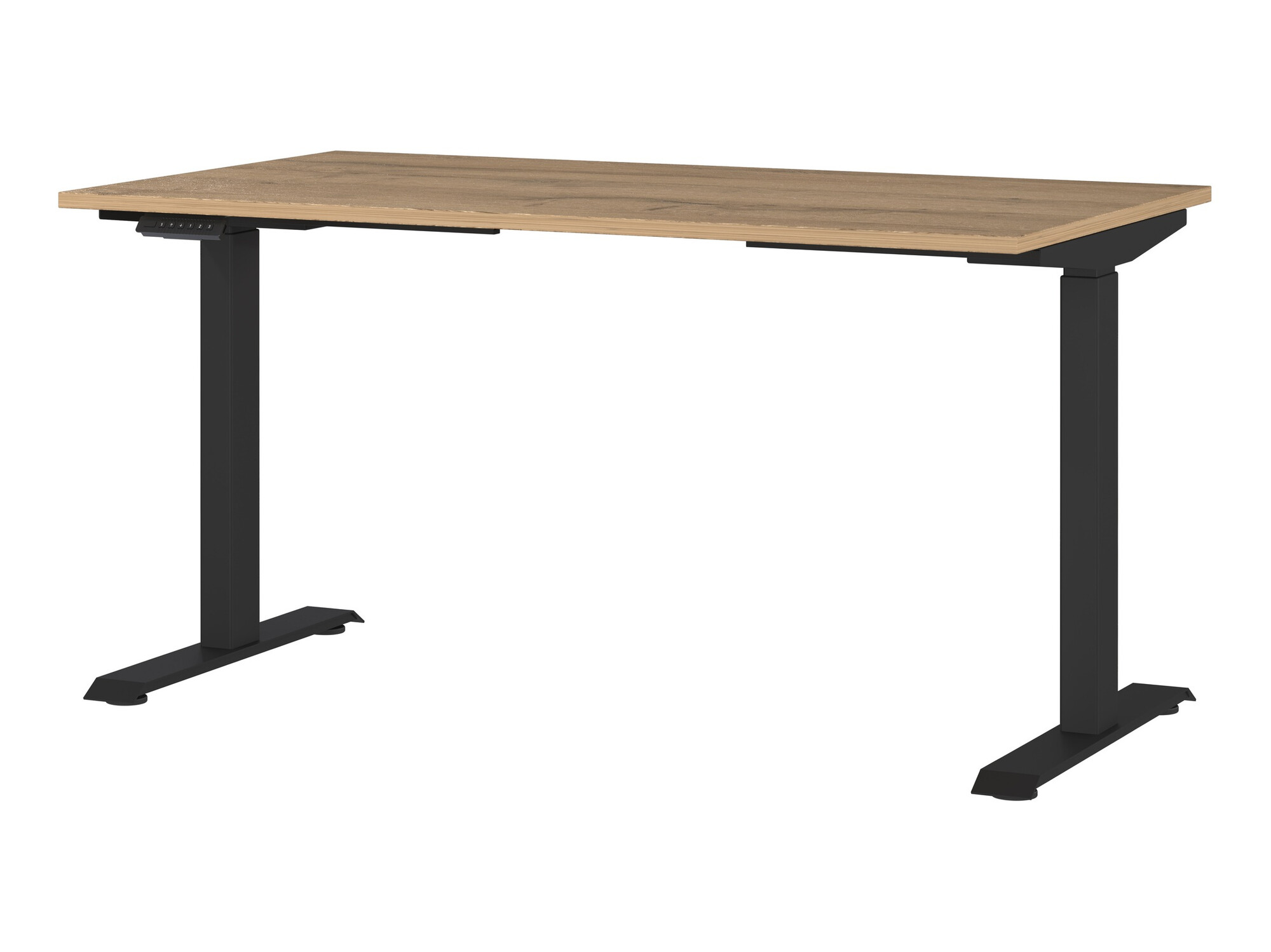 Рабочий стол с регулируемой высотой Eliromo 117 (Внук дуб + Чёрный)
