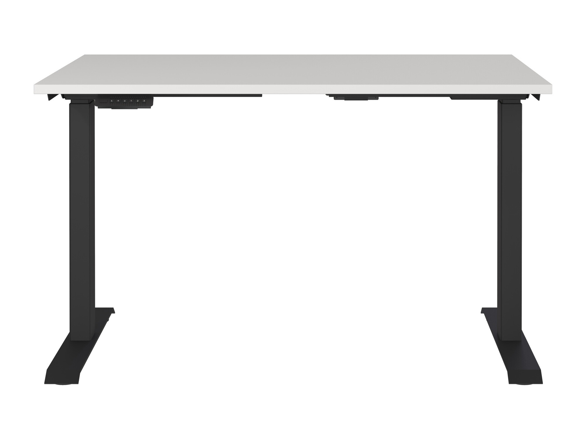 Рабочий стол с регулируемой высотой Eliromo 118 (Светло-серый + Чёрный)