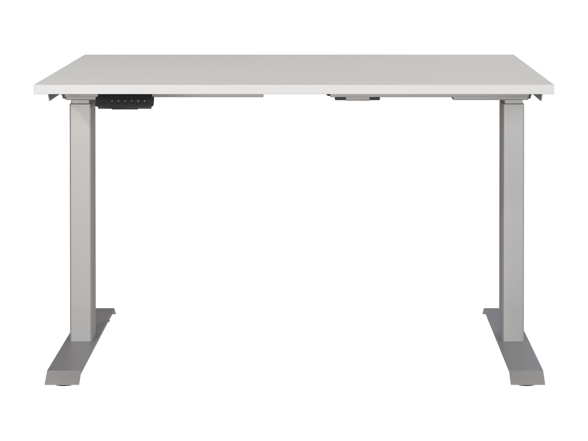 Рабочий стол с регулируемой высотой Eliromo 118 (Светло-серый + Серебряный)