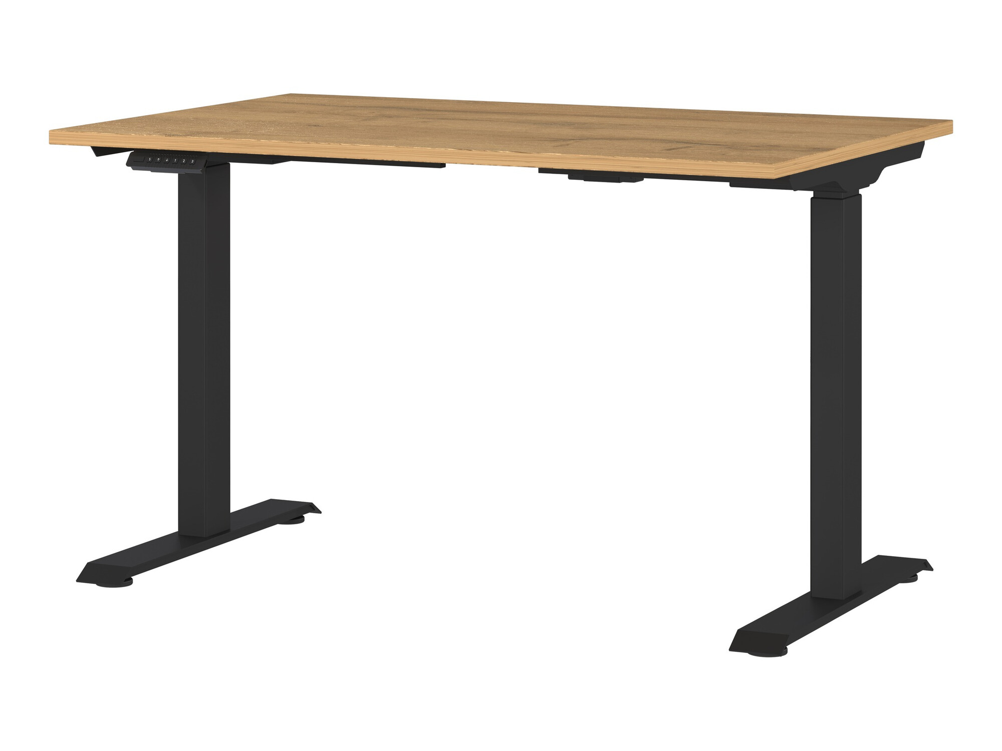 Рабочий стол с регулируемой высотой Eliromo 118 (Внук дуб + Чёрный)