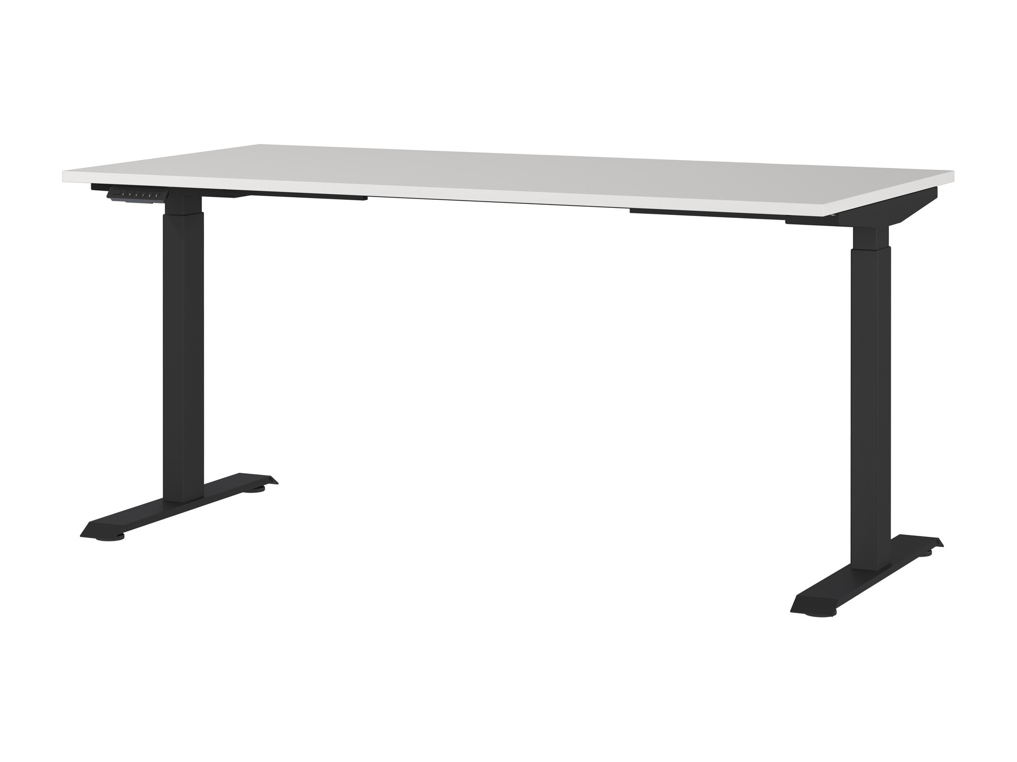 Рабочий стол с регулируемой высотой Eliromo 119 (Светло-серый + Чёрный)