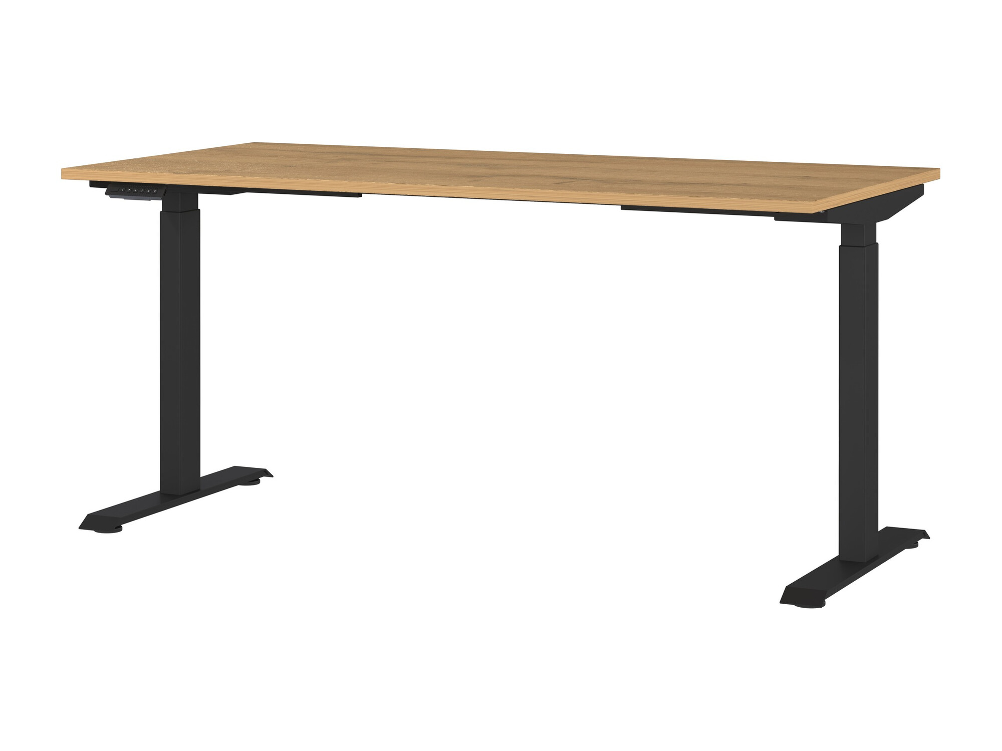 Рабочий стол с регулируемой высотой Eliromo 119 (Внук дуб + Чёрный)