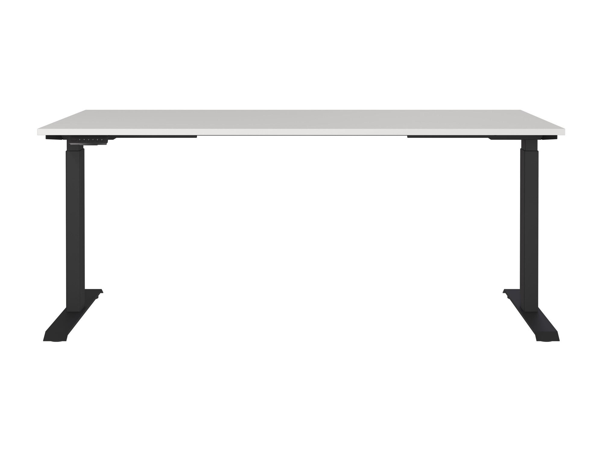 Рабочий стол с регулируемой высотой Eliromo 120 (Светло-серый + Чёрный)