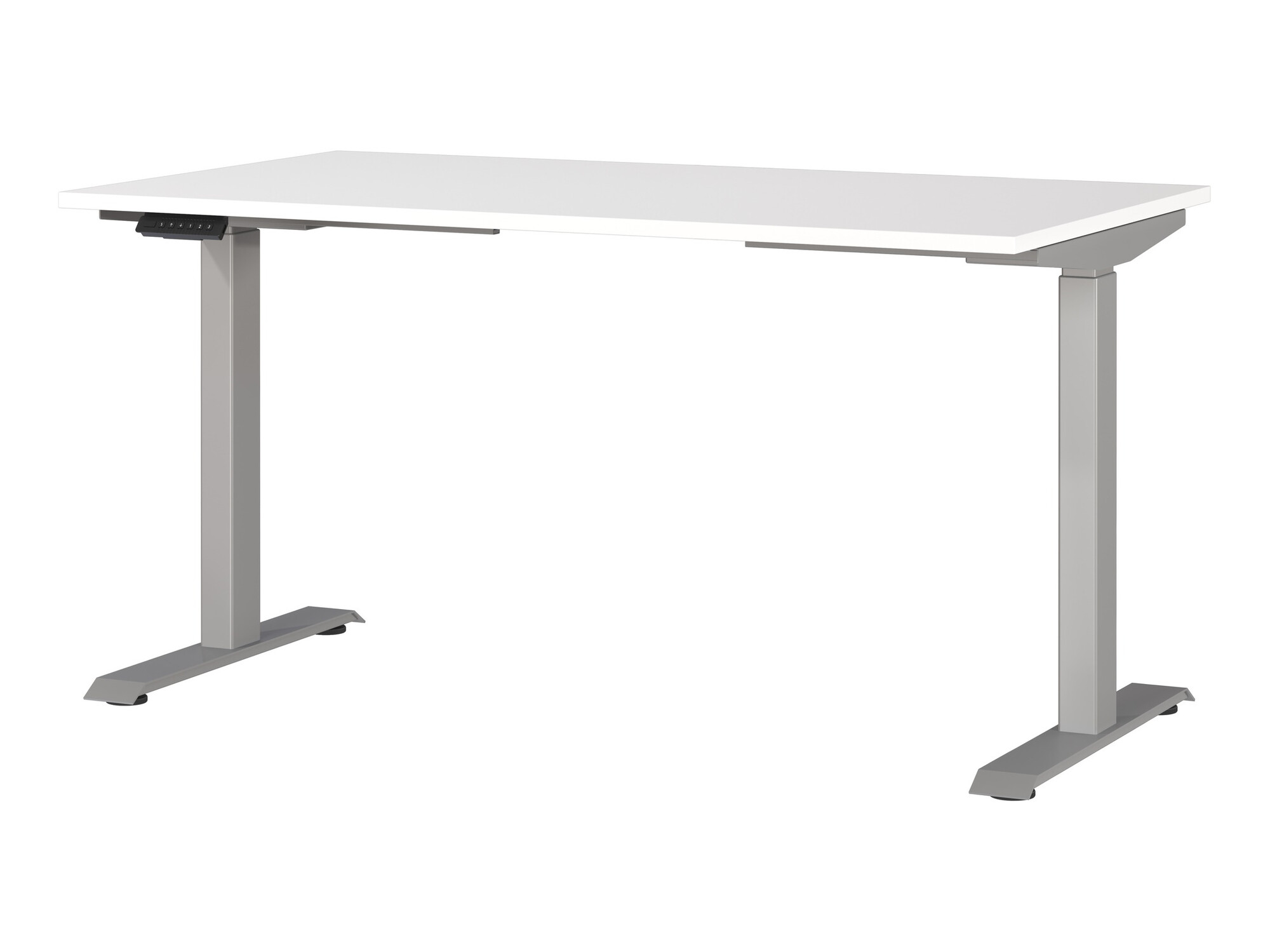Рабочий стол с регулируемой высотой Sacramento 415 (Белый + Серебряный)