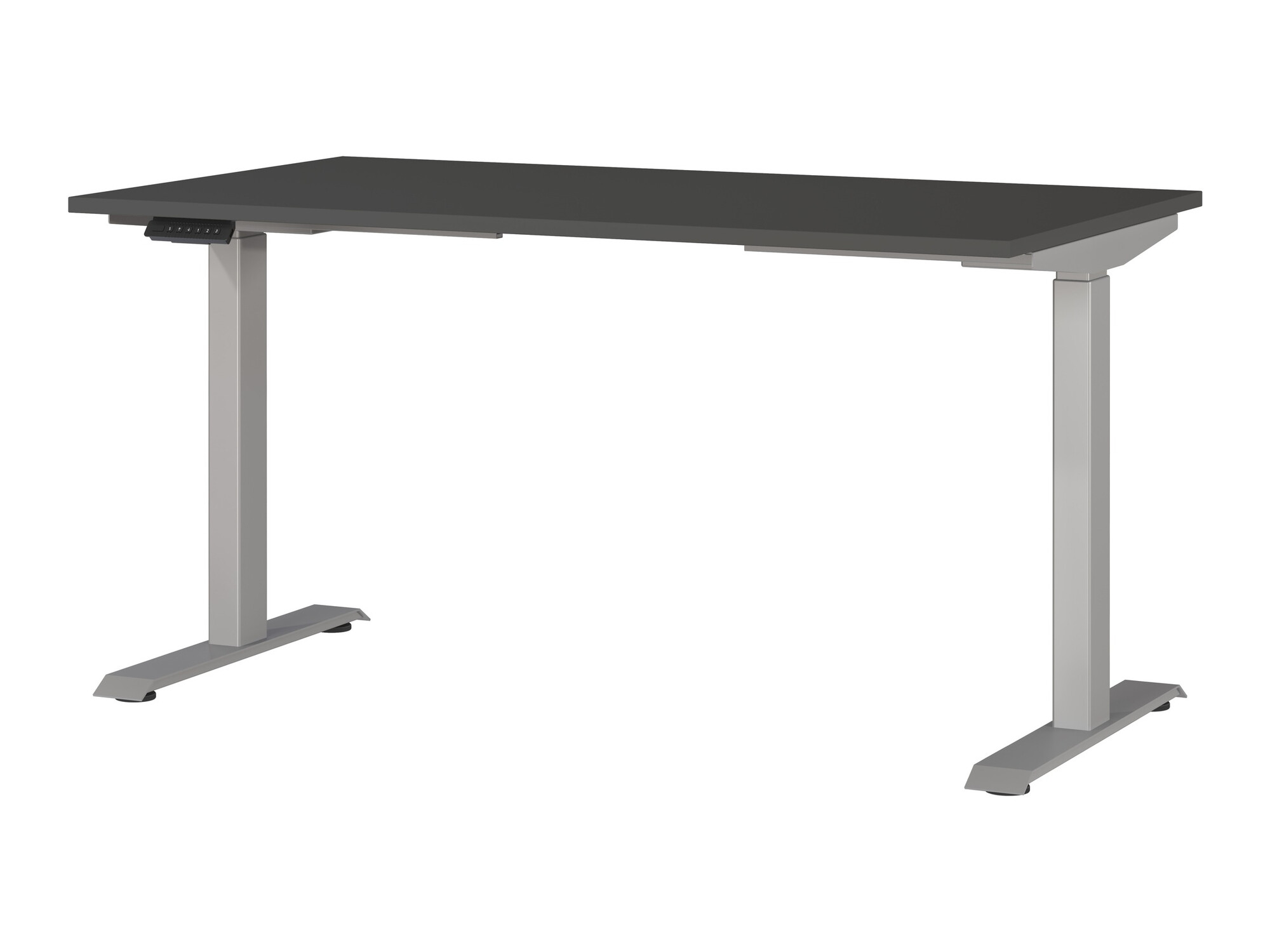 Рабочий стол с регулируемой высотой Sacramento 415 (Графит + Серебряный)