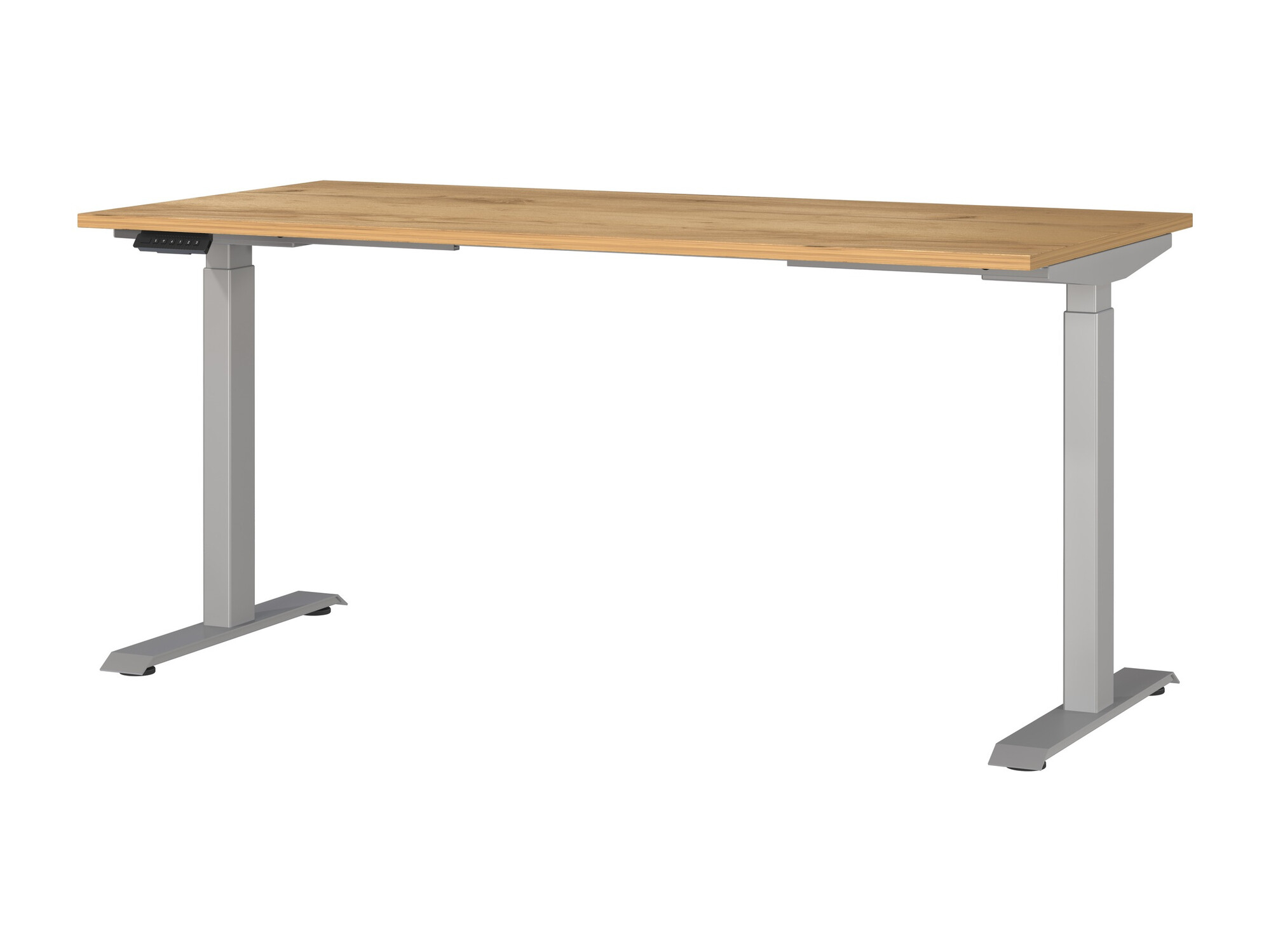 Рабочий стол с регулируемой высотой Sacramento 416 (Navarra дуб + Серебряный)