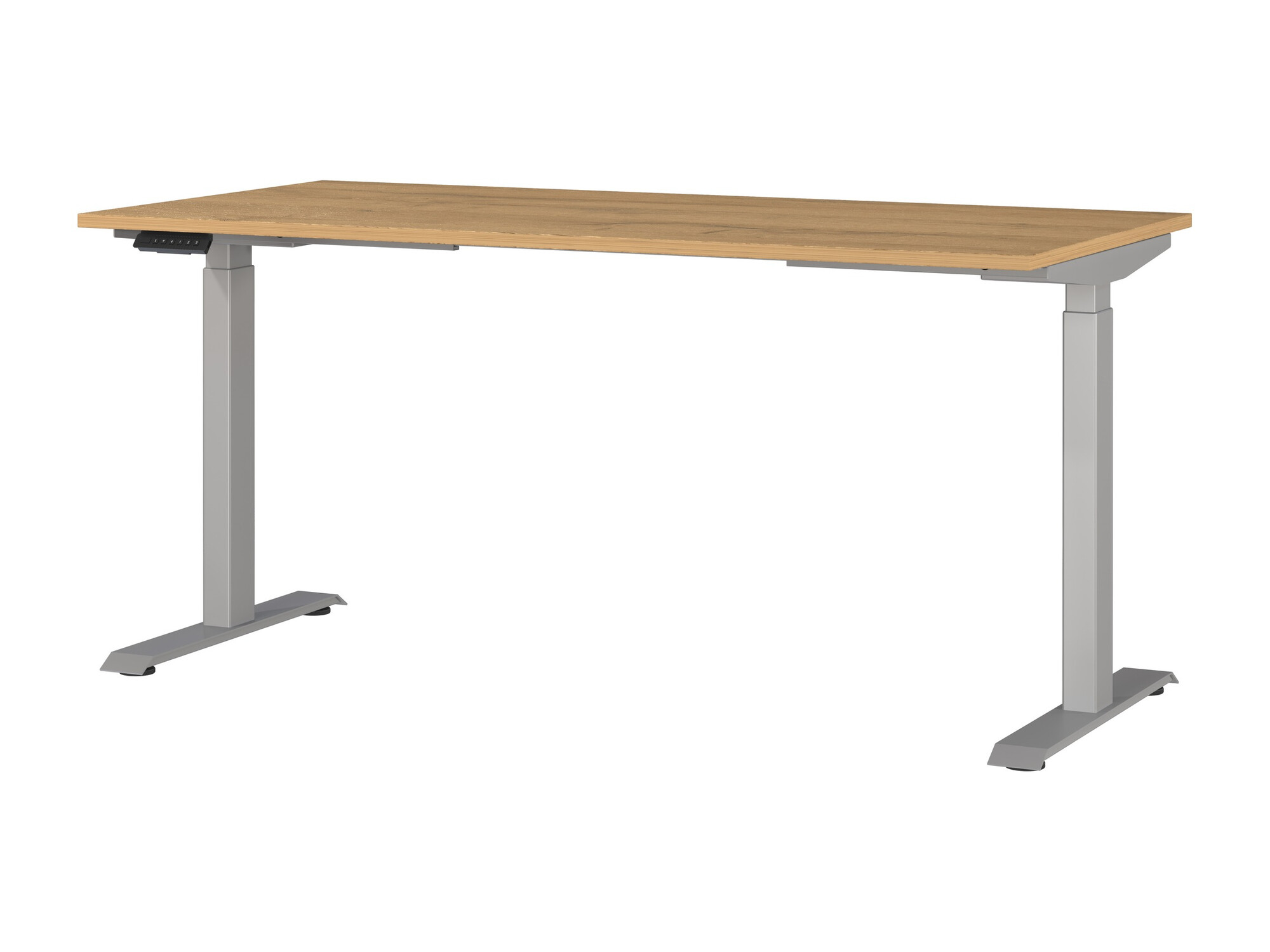 Рабочий стол с регулируемой высотой Sacramento 416 (Внук дуб + Серебряный)