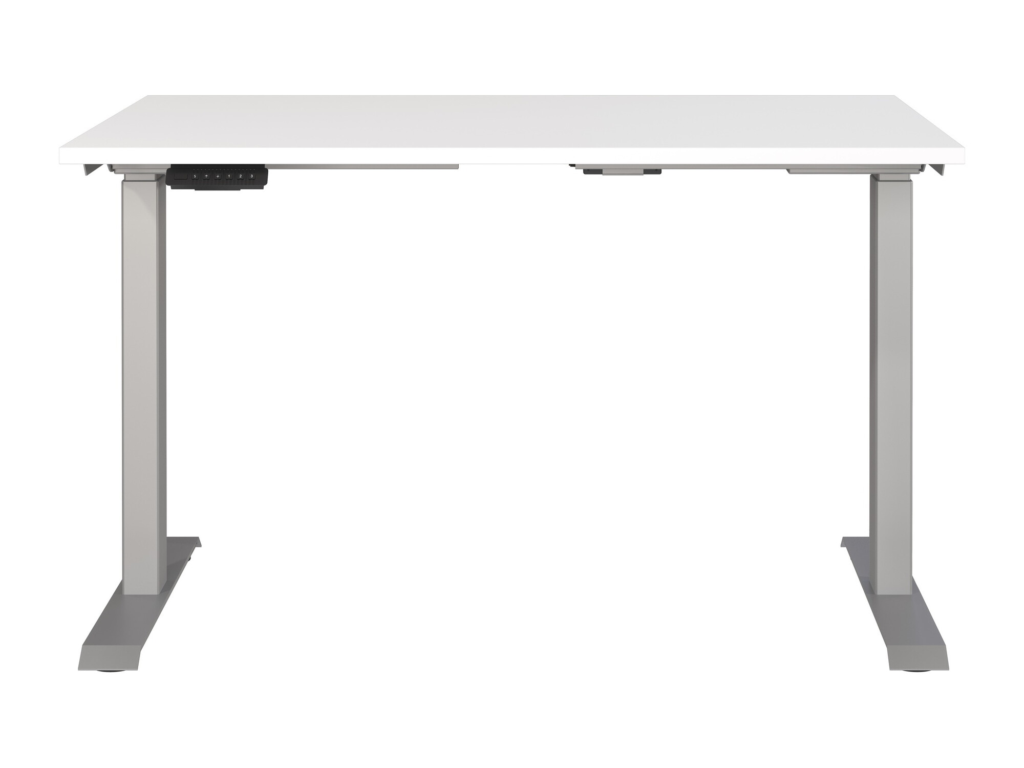 Рабочий стол с регулируемой высотой Sacramento 417 (Белый + Серебряный)