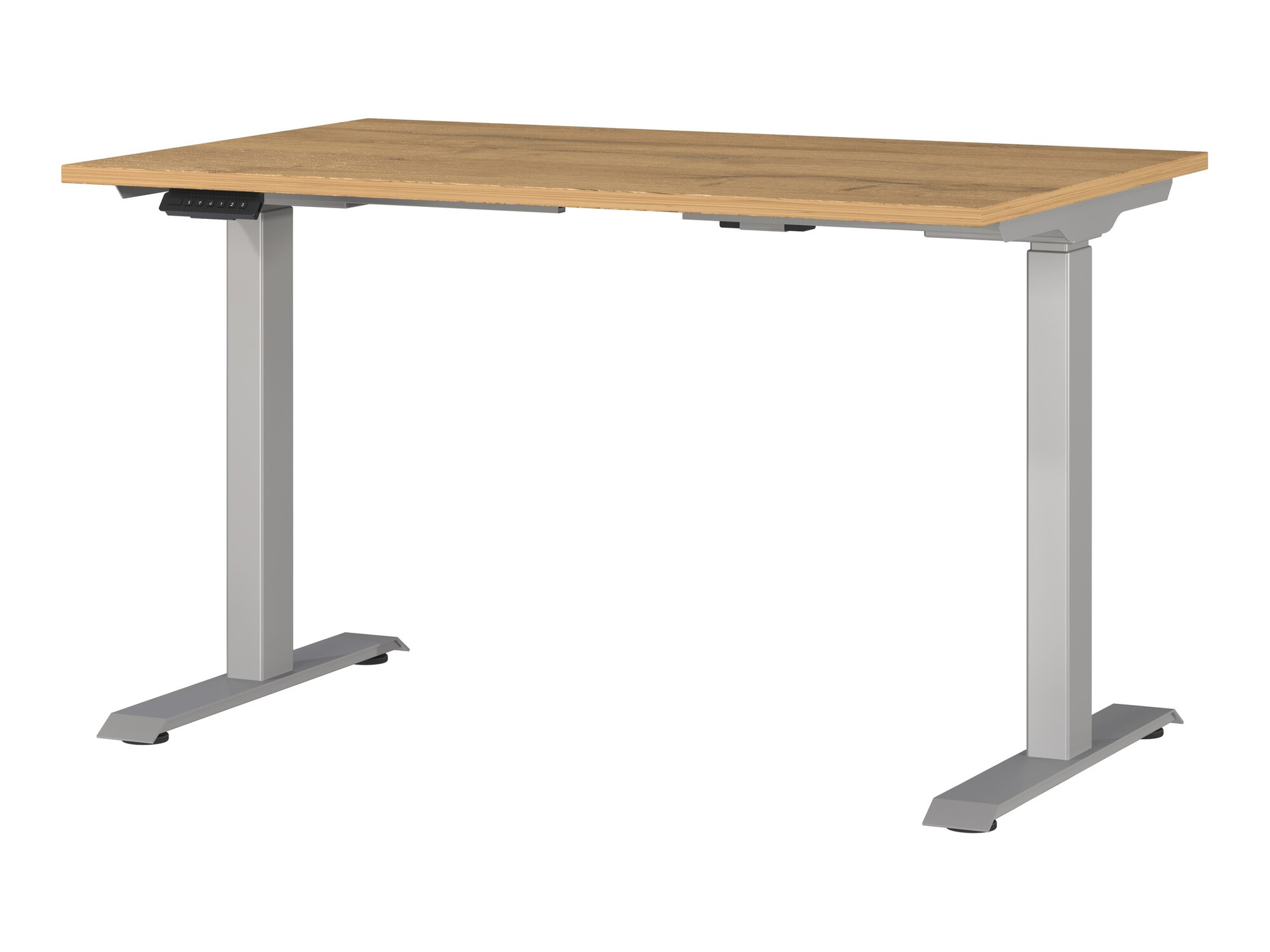 Рабочий стол с регулируемой высотой Sacramento 417 (Внук дуб + Серебряный)