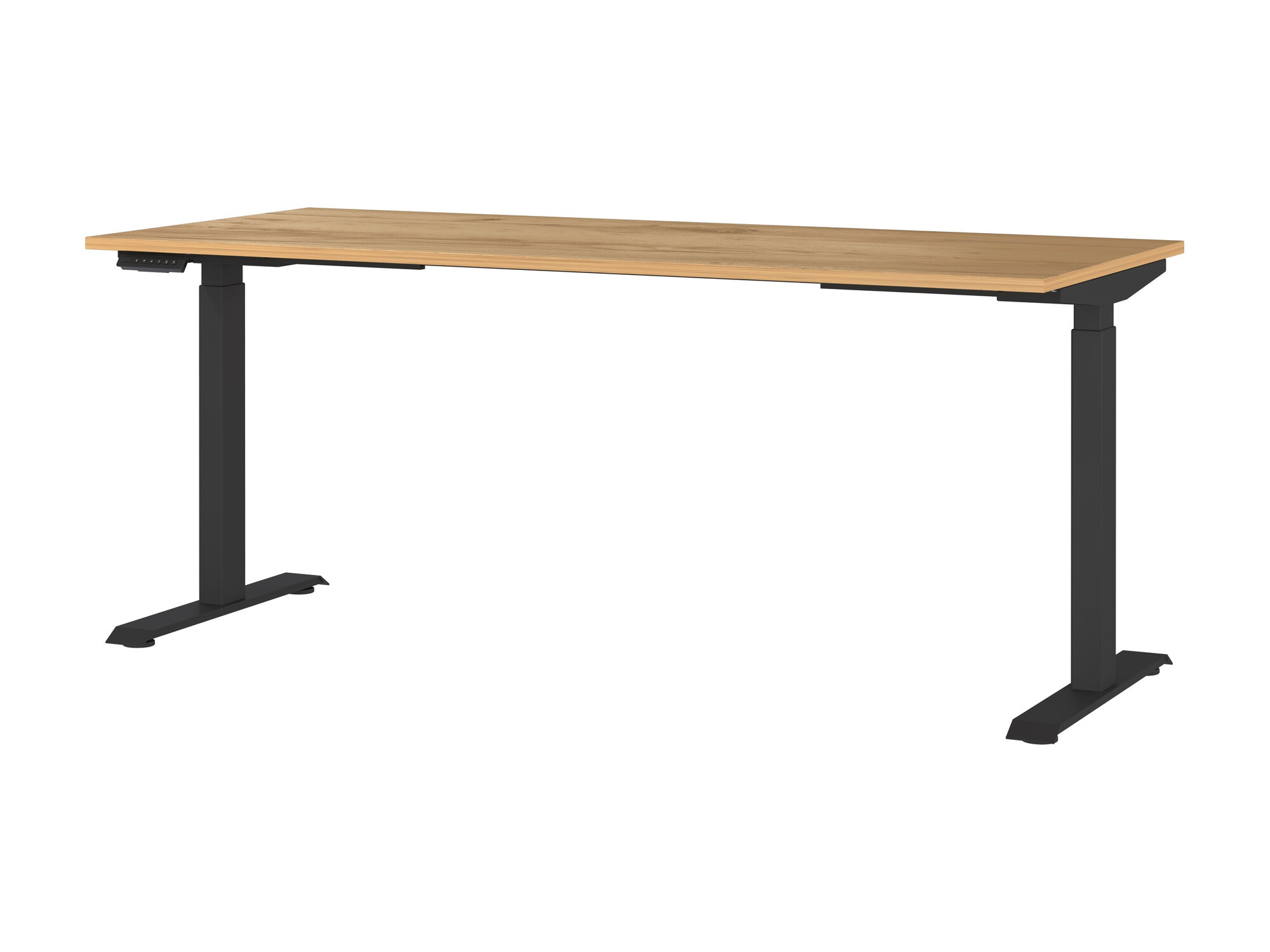 Рабочий стол с регулируемой высотой Sacramento 418 (Navarra дуб + Чёрный)