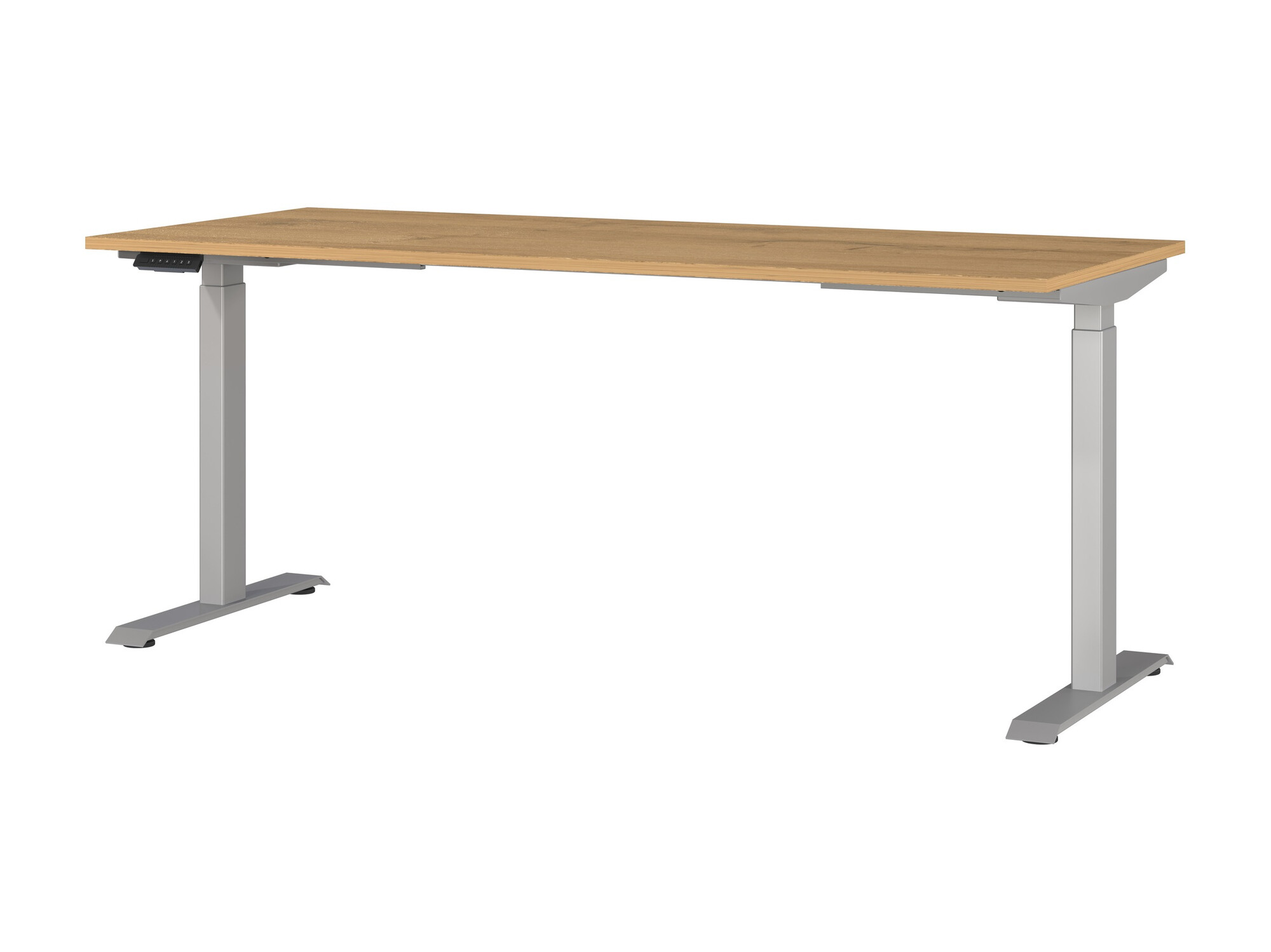 Рабочий стол с регулируемой высотой Sacramento 418 (Внук дуб + Серебряный)