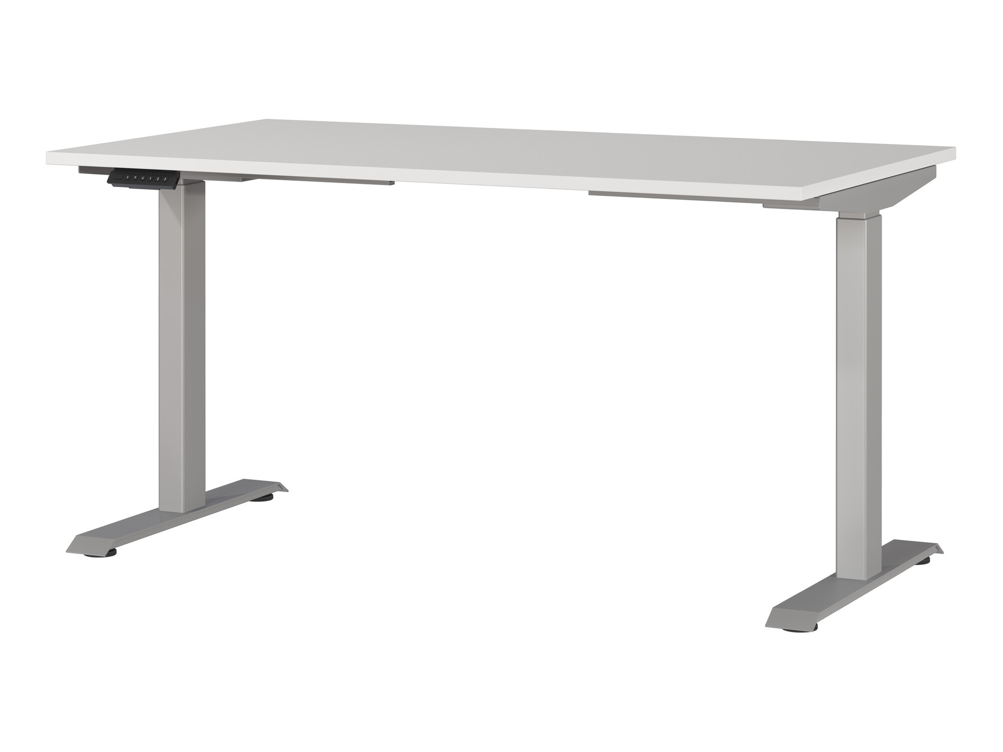Rakstāmgalds ar regulējamu augstumu Eliromo 117 (Gaiši pelēks + Sudraba)