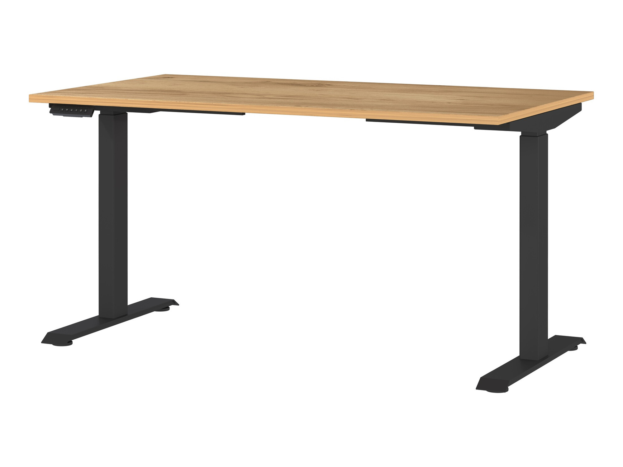 Rakstāmgalds ar regulējamu augstumu Sacramento 415 (Navarra ozols + Melns)