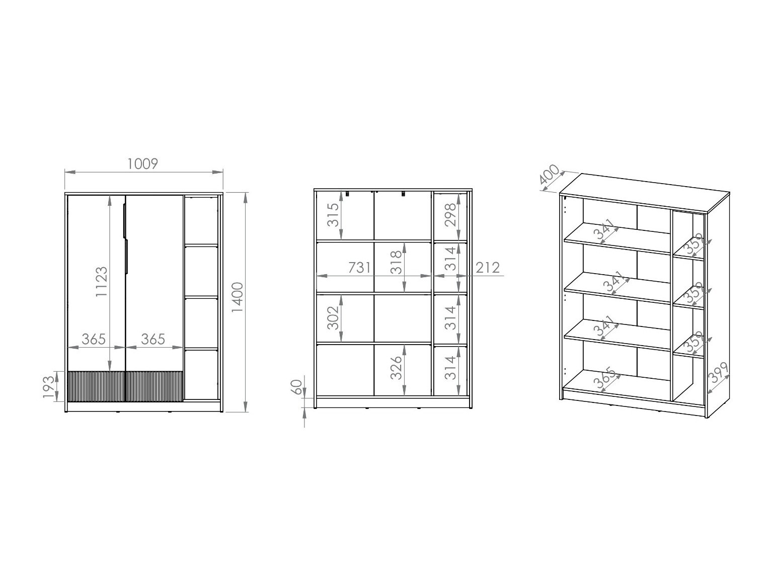 Стеллаж Orlviro 100