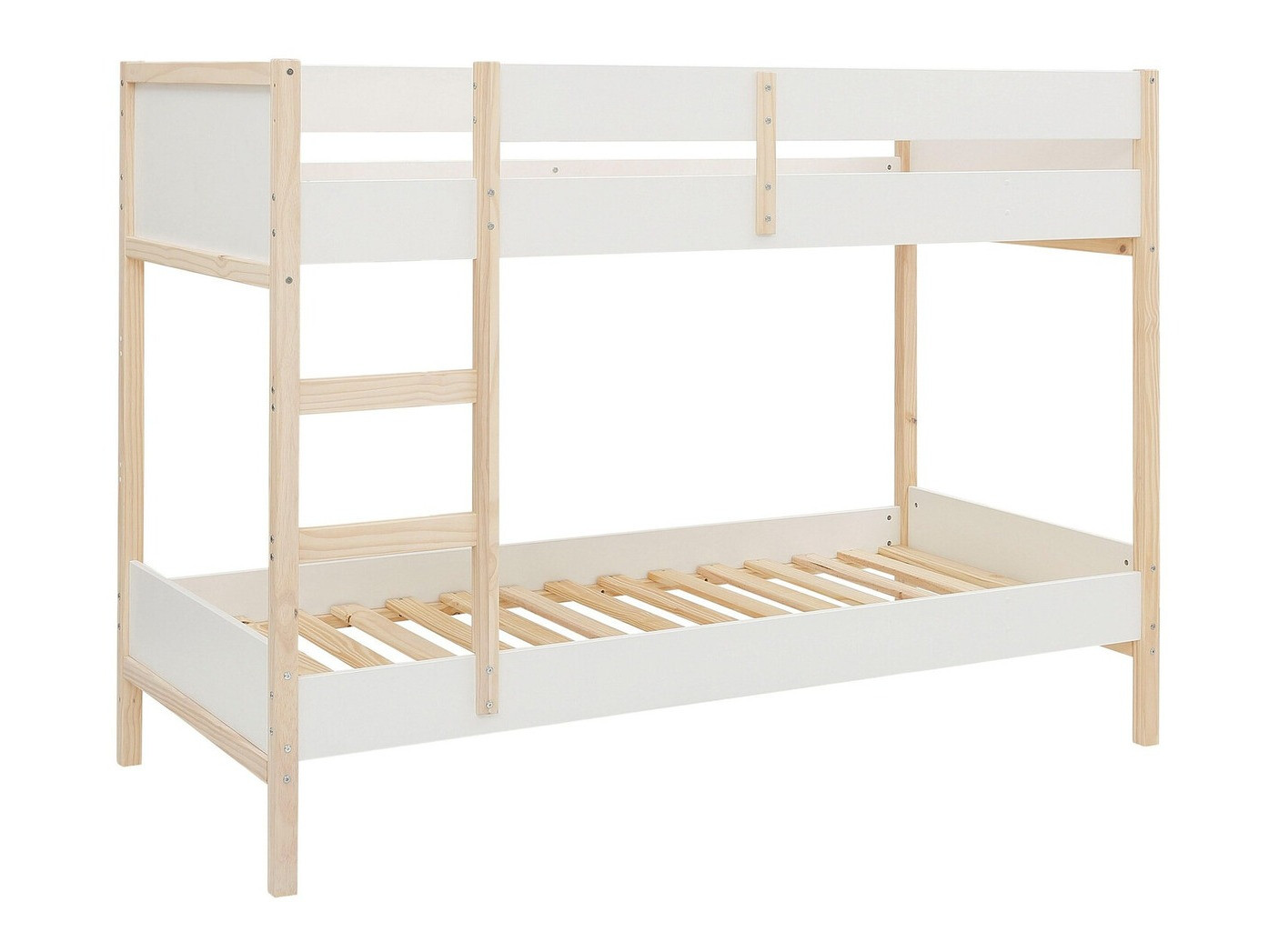 Divstāvu gulta Fenmele 100 (Balts + Gaišs koks)