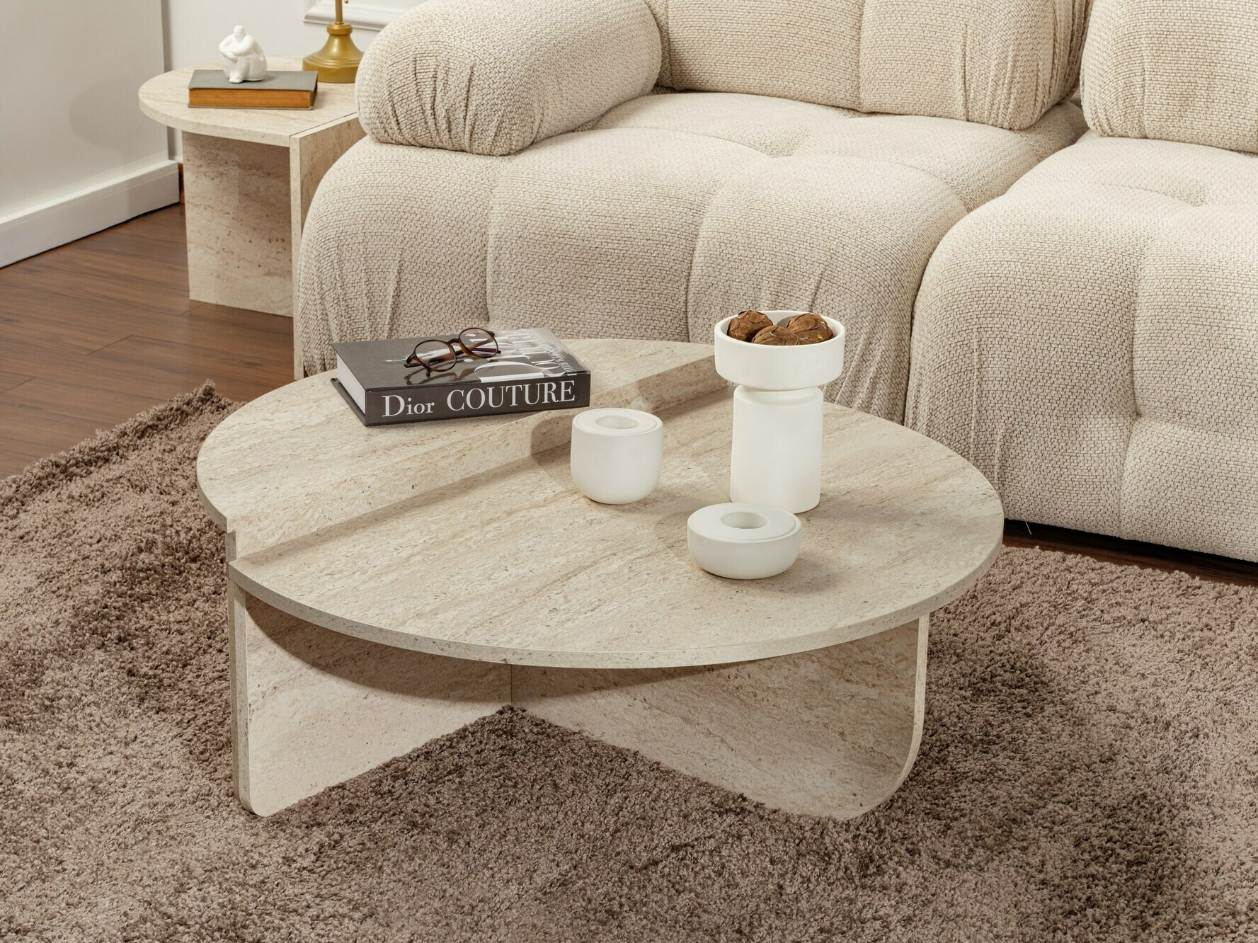 Комплект журнальных столиков Novato 100 (Светло-коричневый)