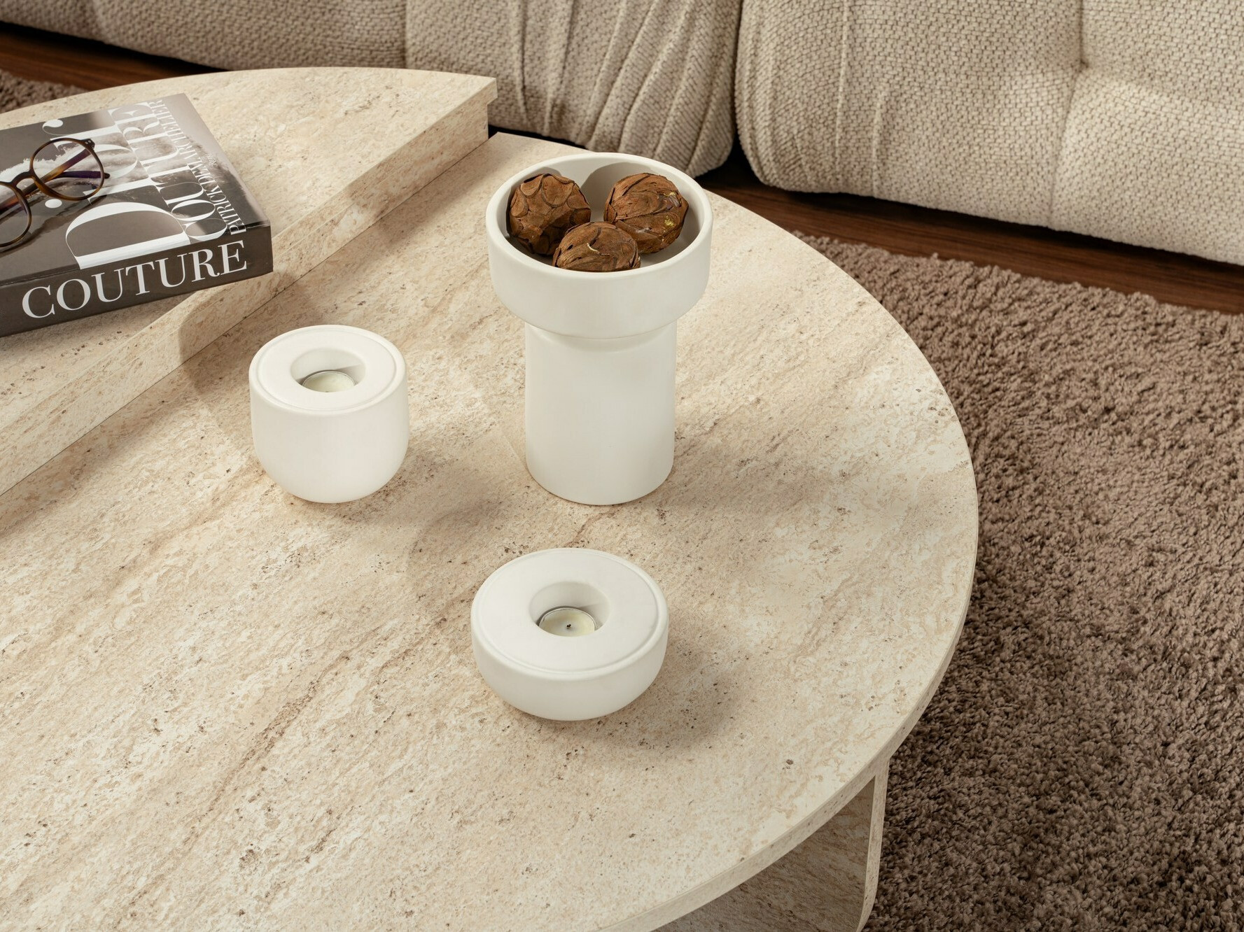 Комплект журнальных столиков Novato 100 (Светло-коричневый)