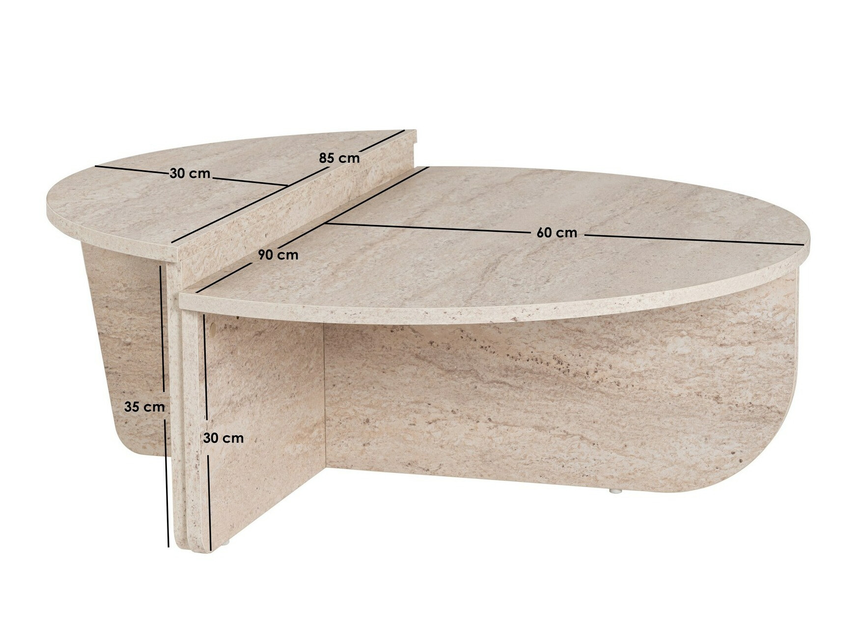 Комплект журнальных столиков Novato 100 (Светло-коричневый)