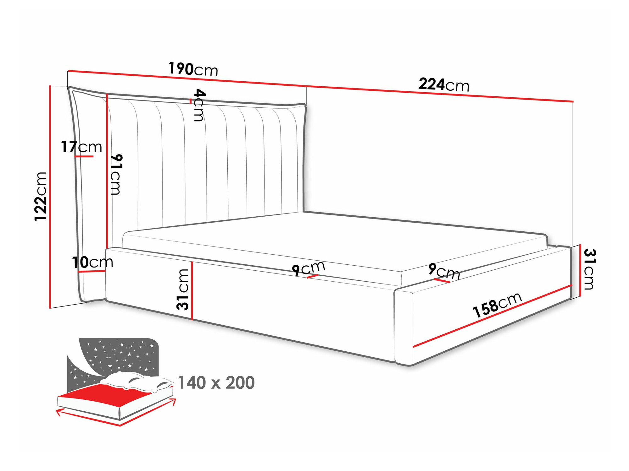 Кровать Comfivo 382 (Paros 1)