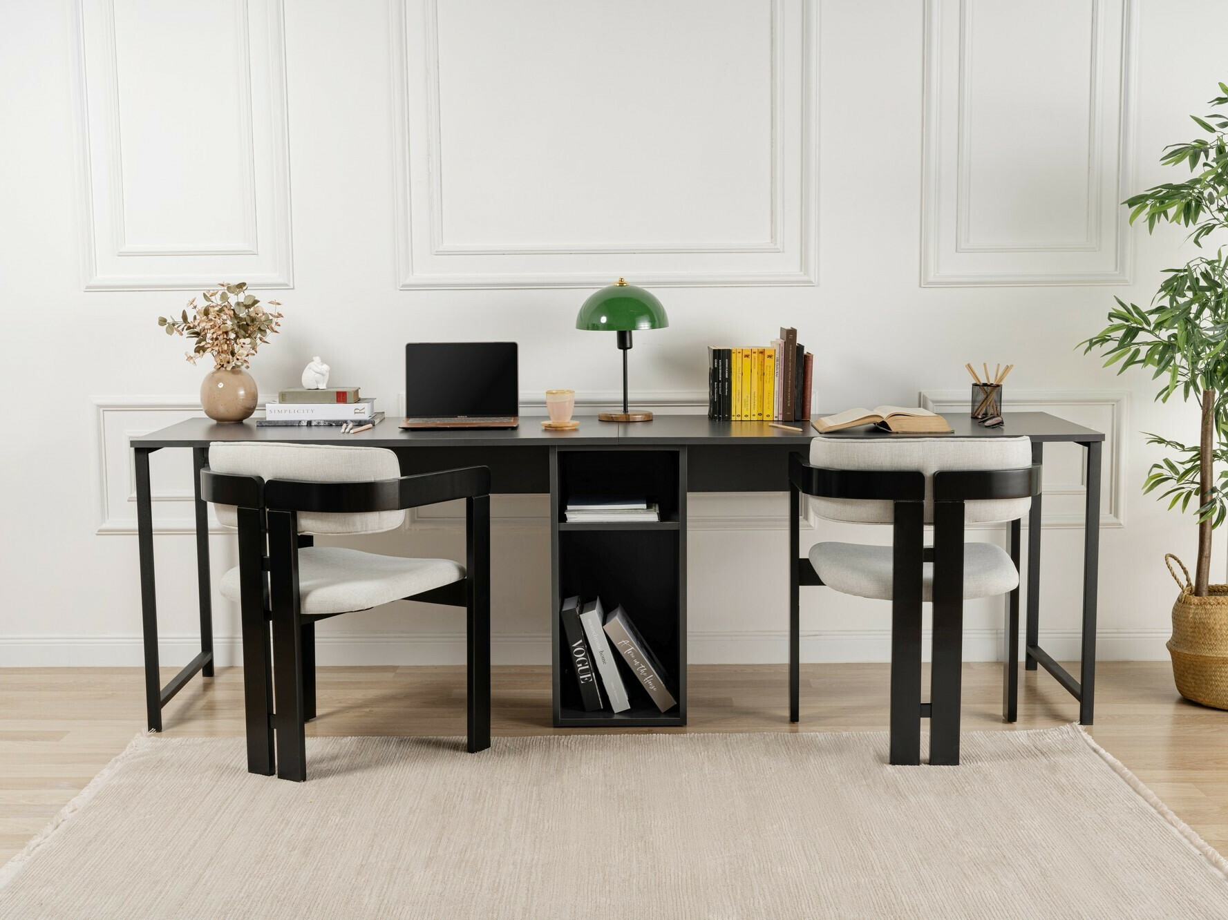 Письменный cтол Novato 101 (Антрацит + Чёрный)