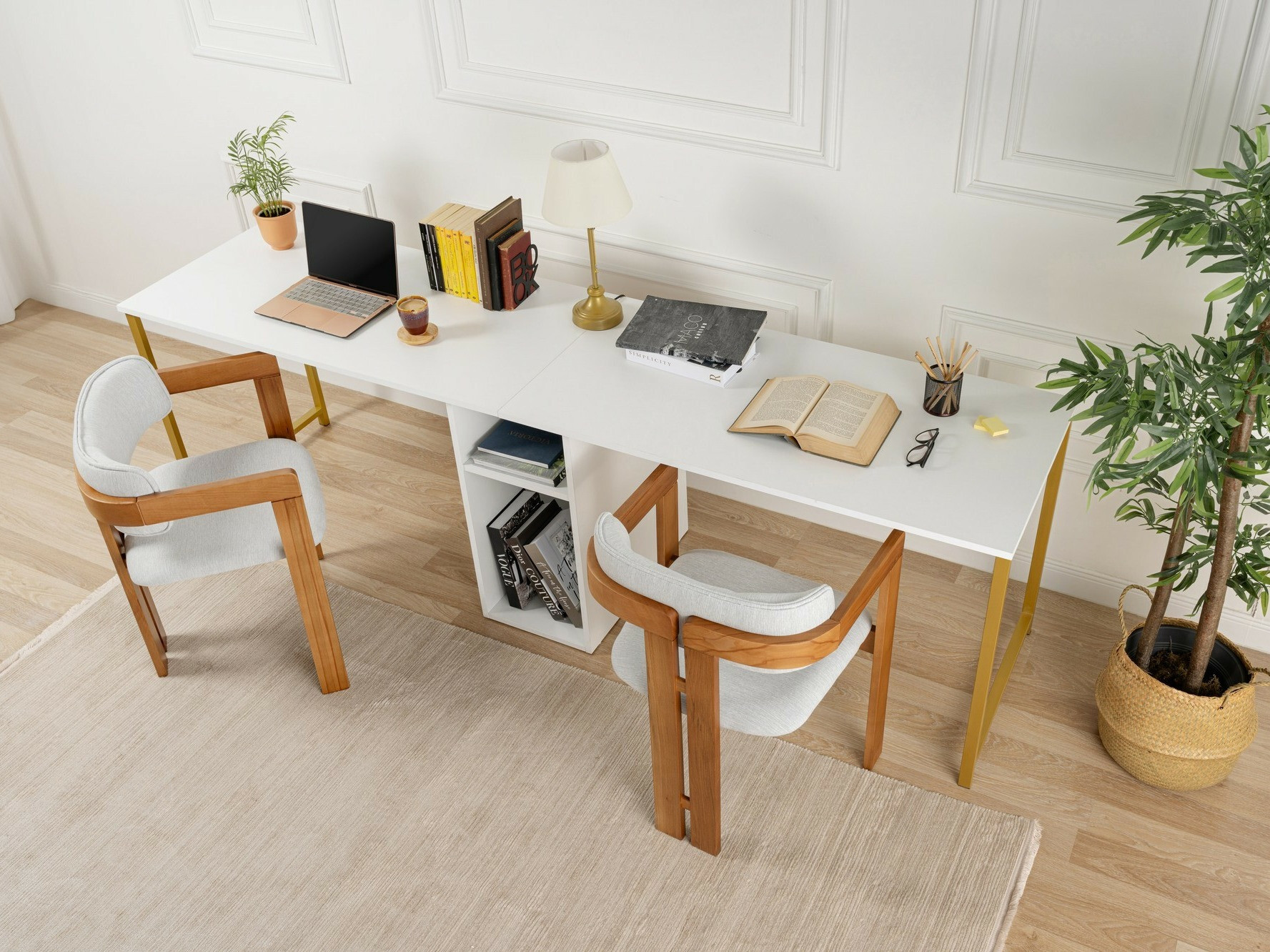 Rakstāmgalds Novato 101 (Balts + Zelta)