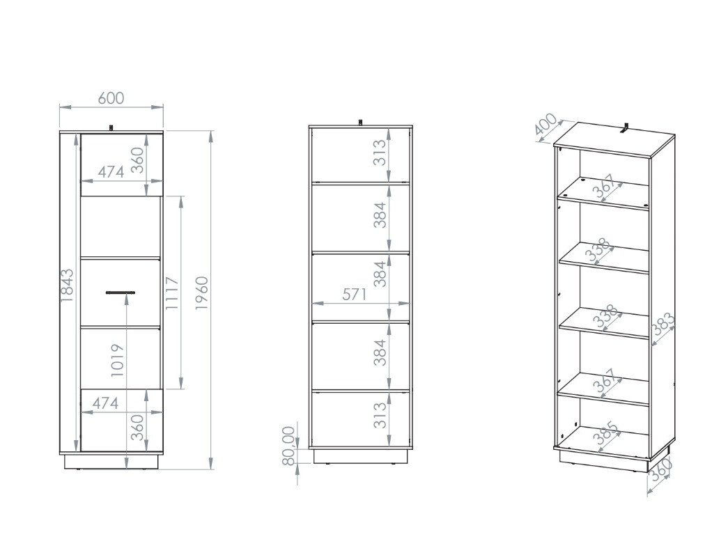 Стеллаж Remenoe 108 (Нет)