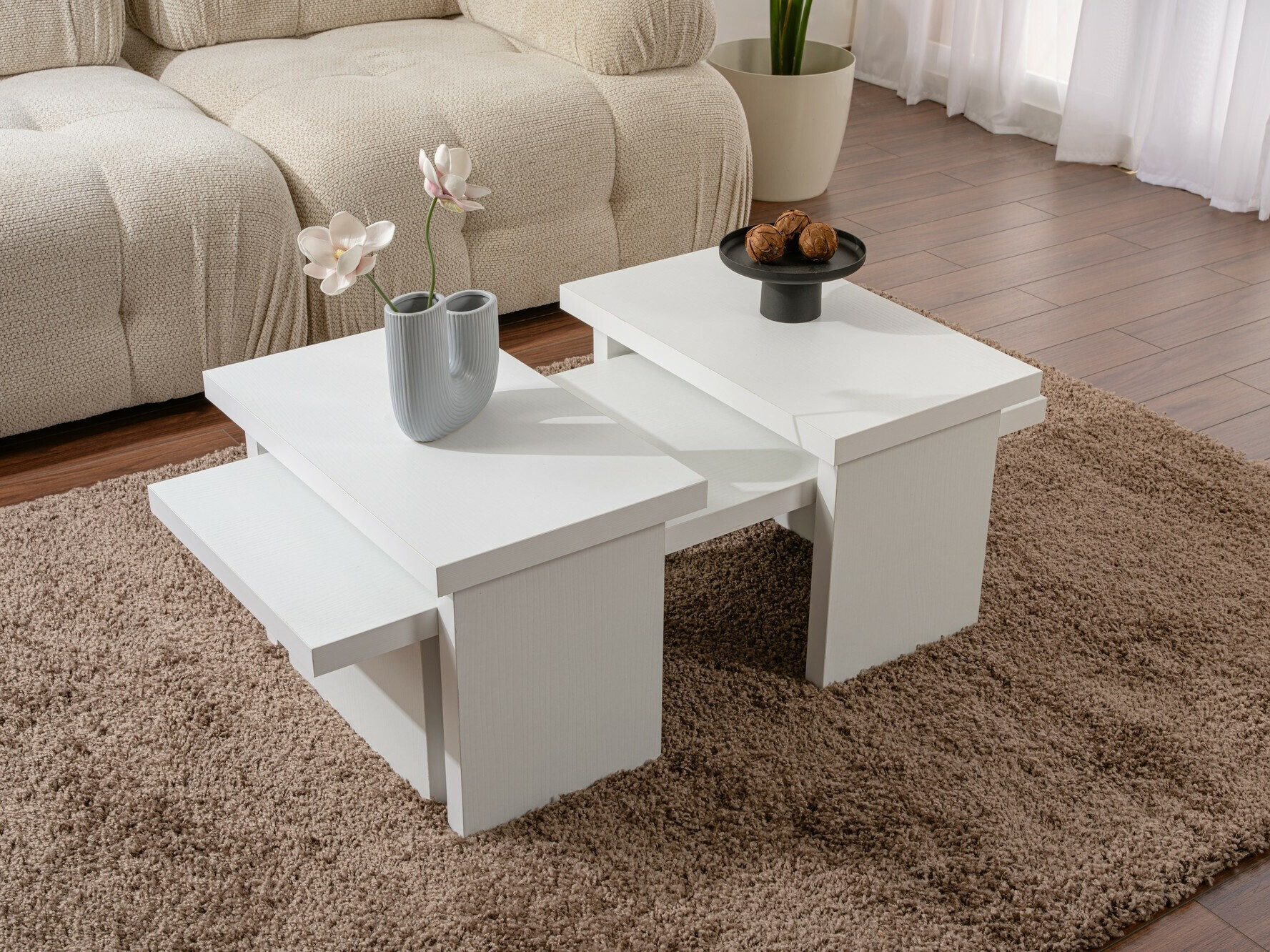 Žurnālu galdiņš Novato 103 (Balts)