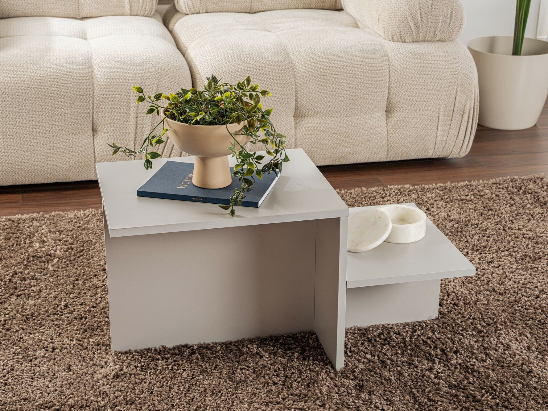 Žurnālu galdiņš Novato 104 (Pelēks)