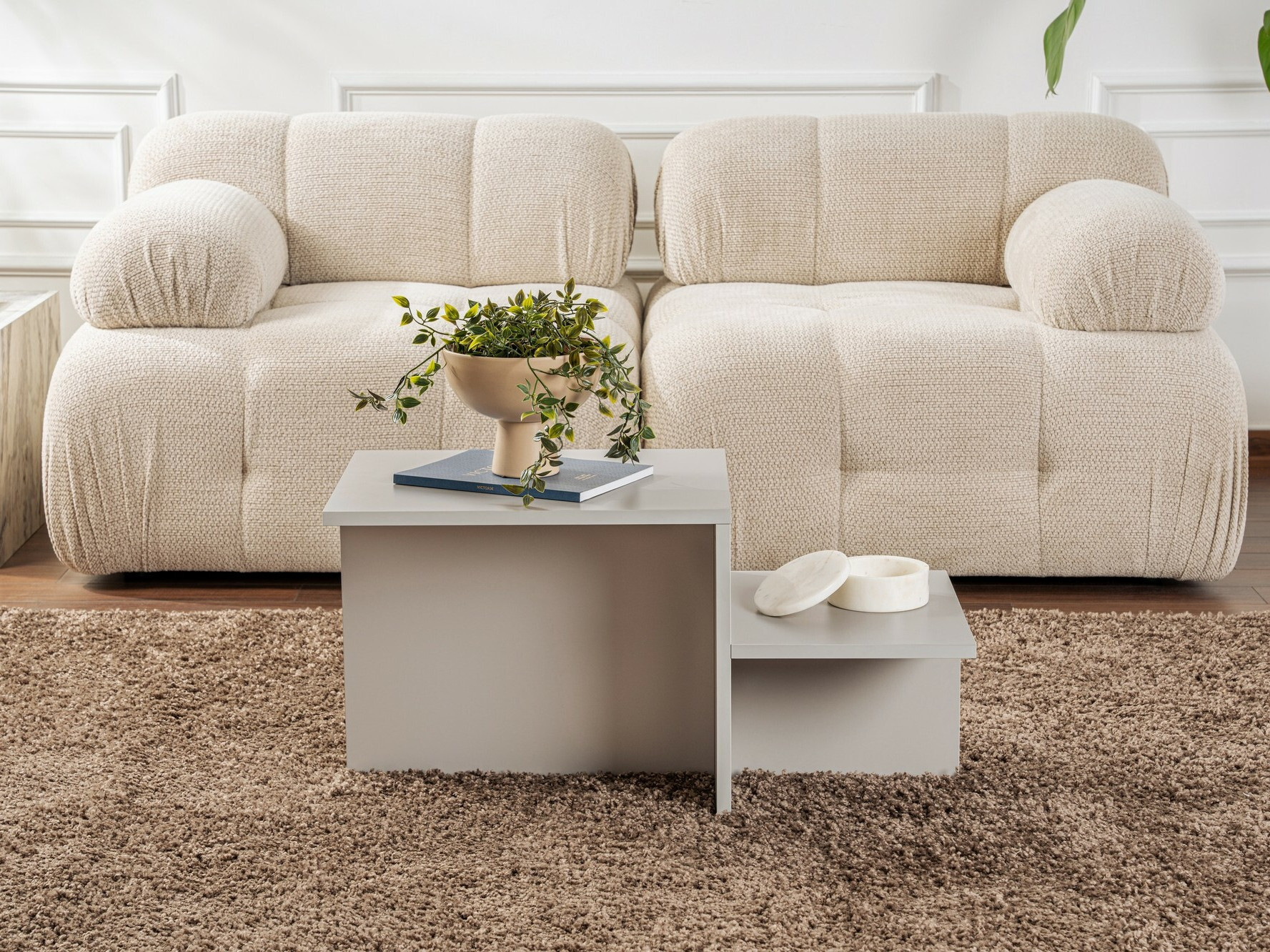 Žurnālu galdiņš Novato 104 (Pelēks)