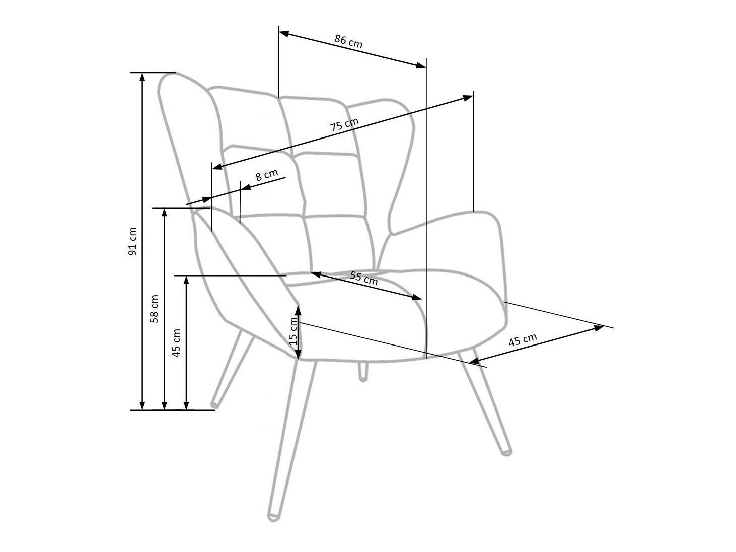 Krēsls Houston 1079 (Oranžs)