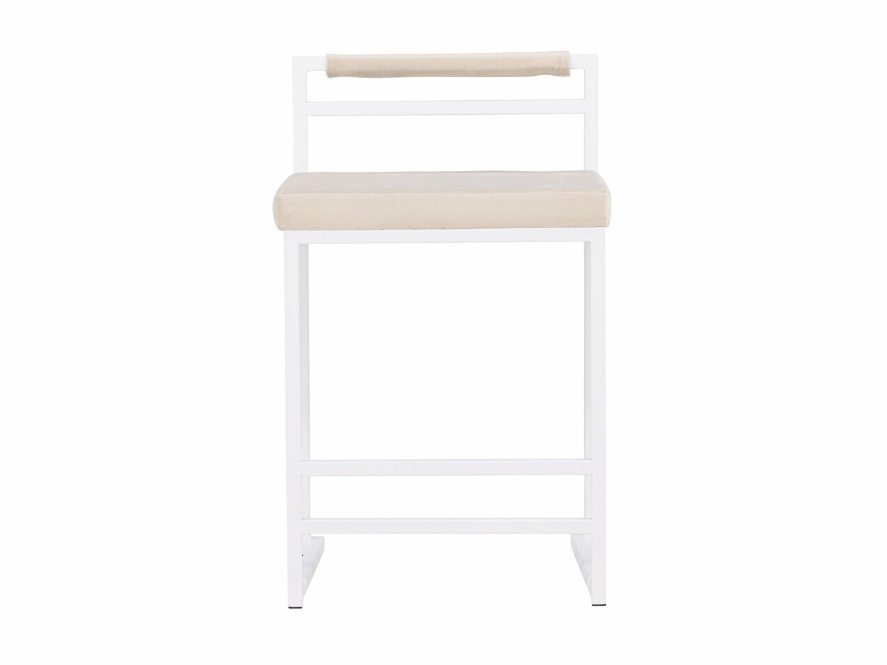 Низкий барный стул Dallas 4519 (Белый + Бежевый)