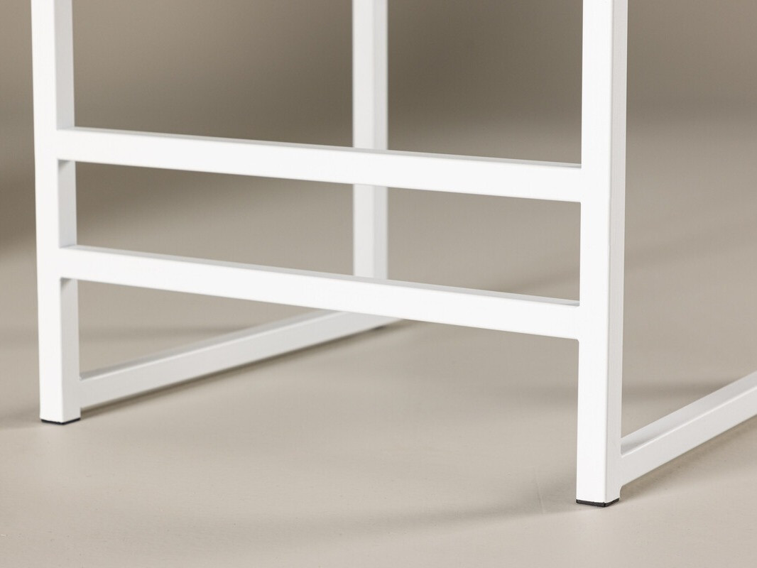 Низкий барный стул Dallas 4519 (Белый + Бежевый)