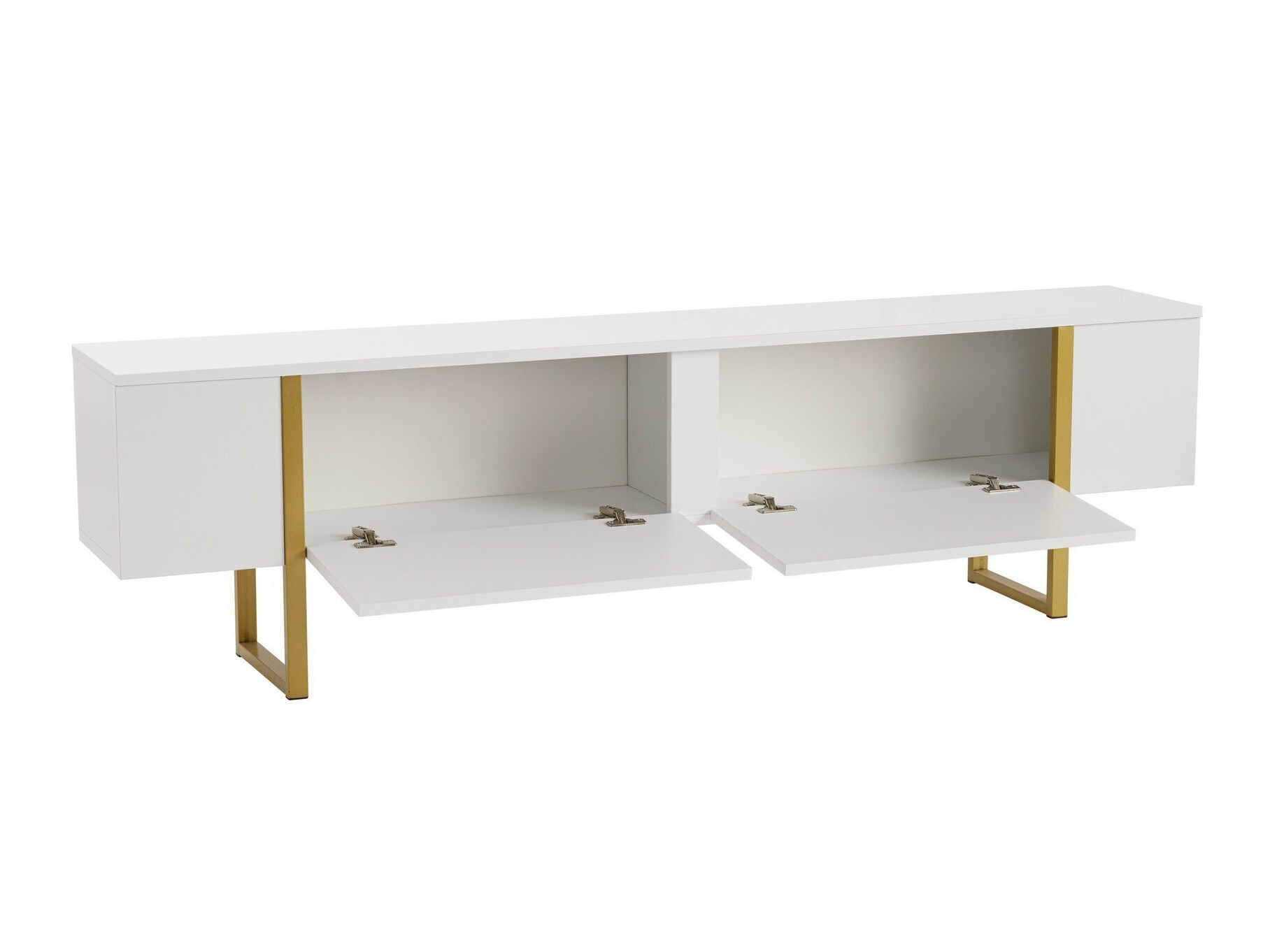 ТВ тумба Novato 105 (Белый + Золотой)