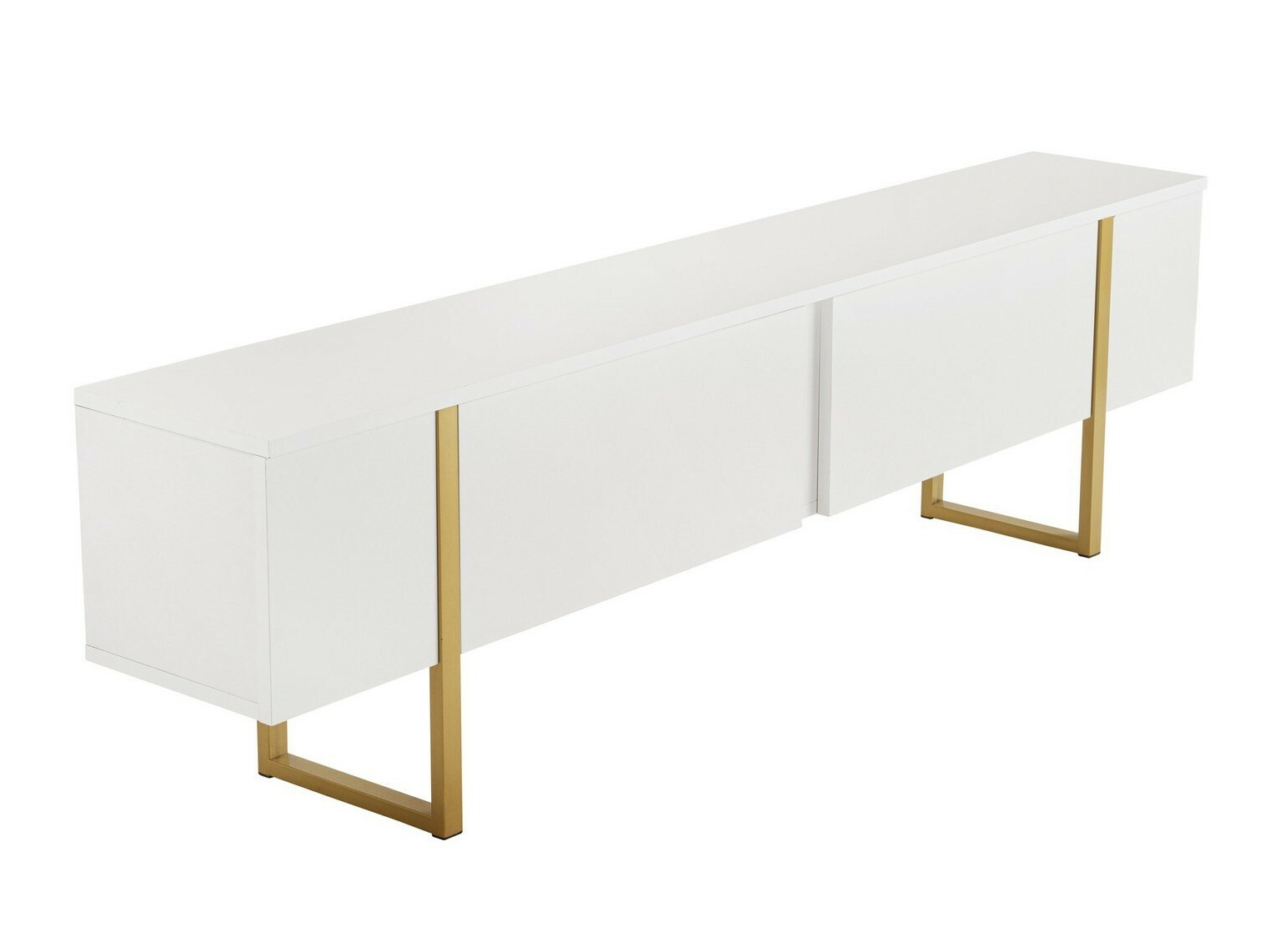 ТВ тумба Novato 105 (Белый + Золотой)