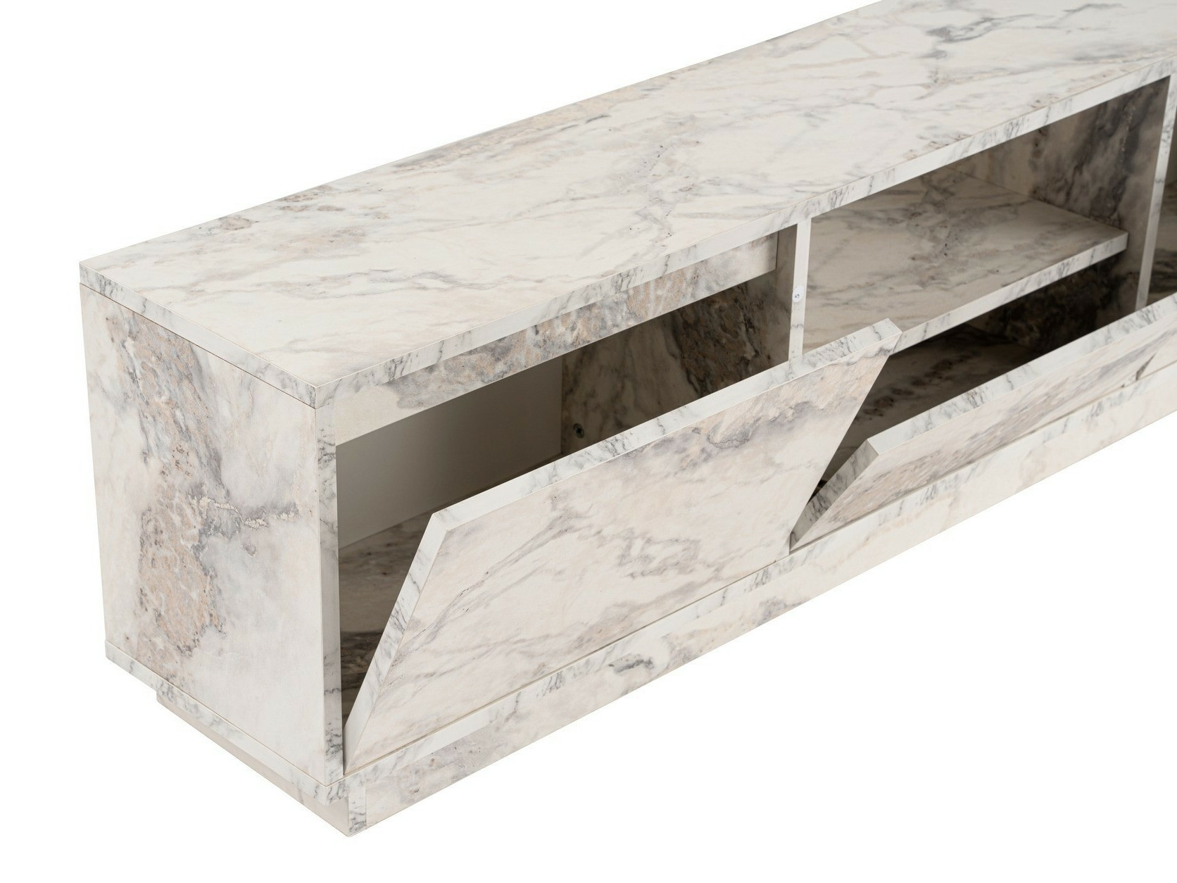 ТВ тумба Novato 106 (Белый мрамор)