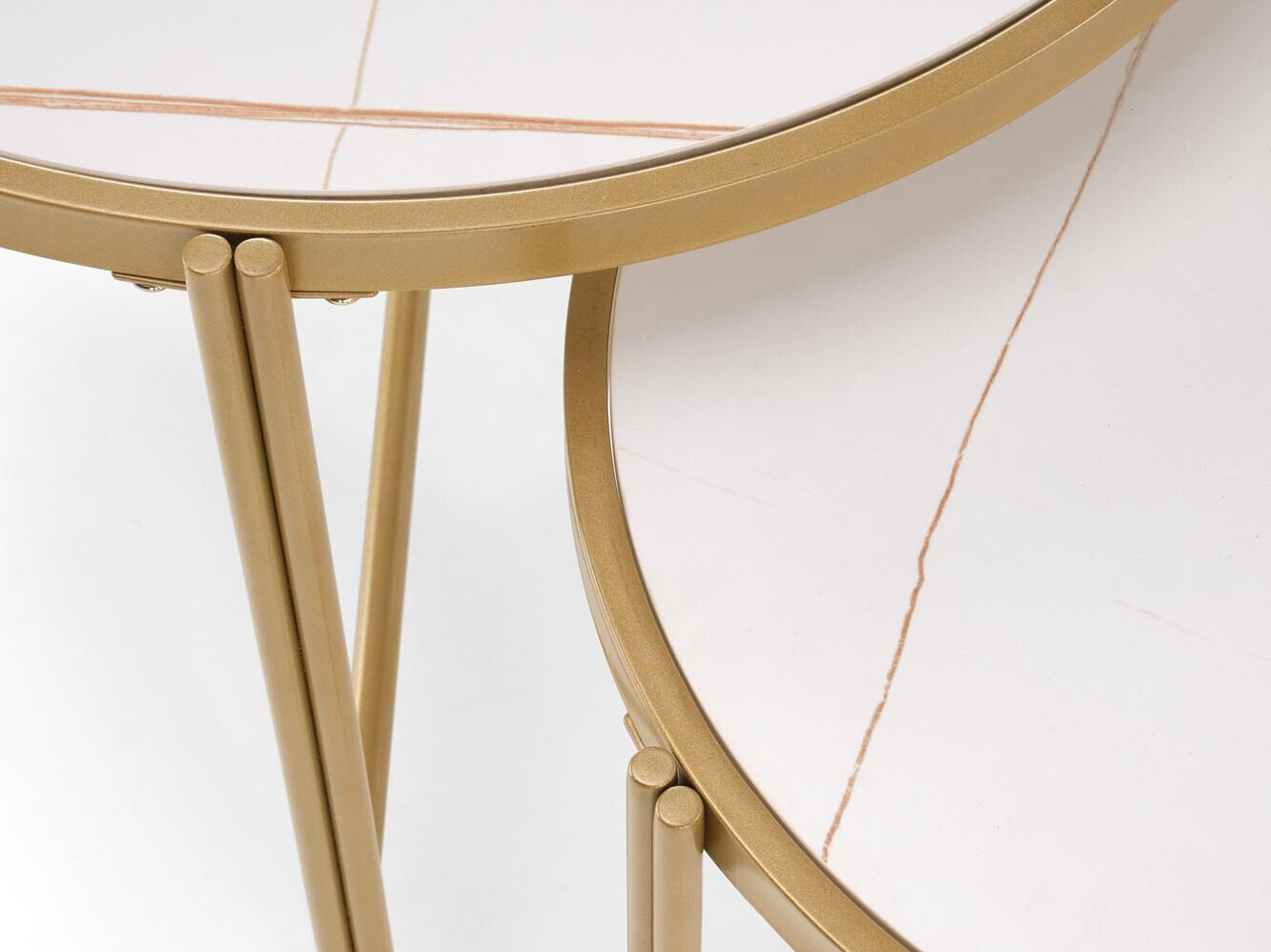 Комплект журнальных столиков Houston 1867 (Белый мрамор)