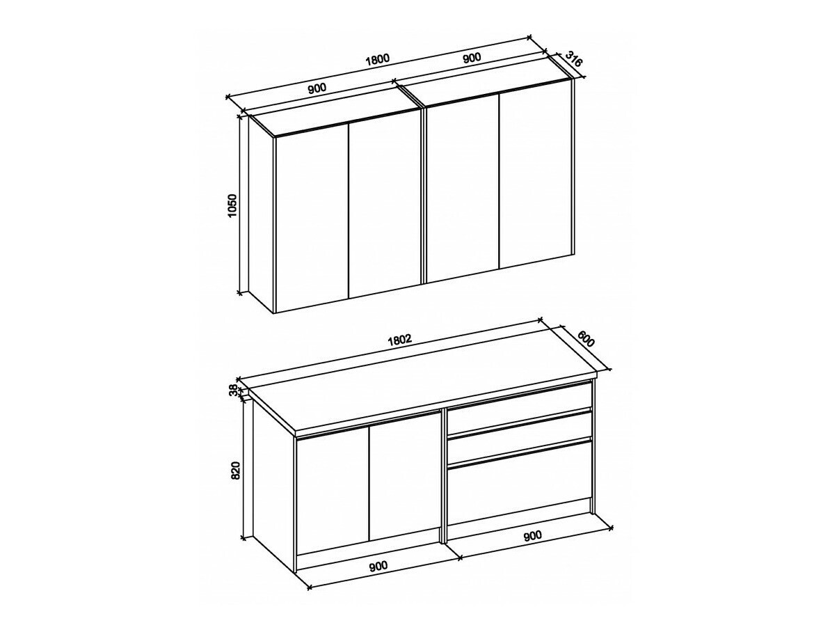 Кухонный гарнитур Houston 1869