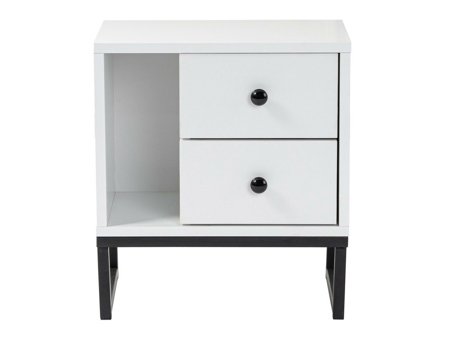 Naktsgaldiņš Novato 109 (Balts + Melns)