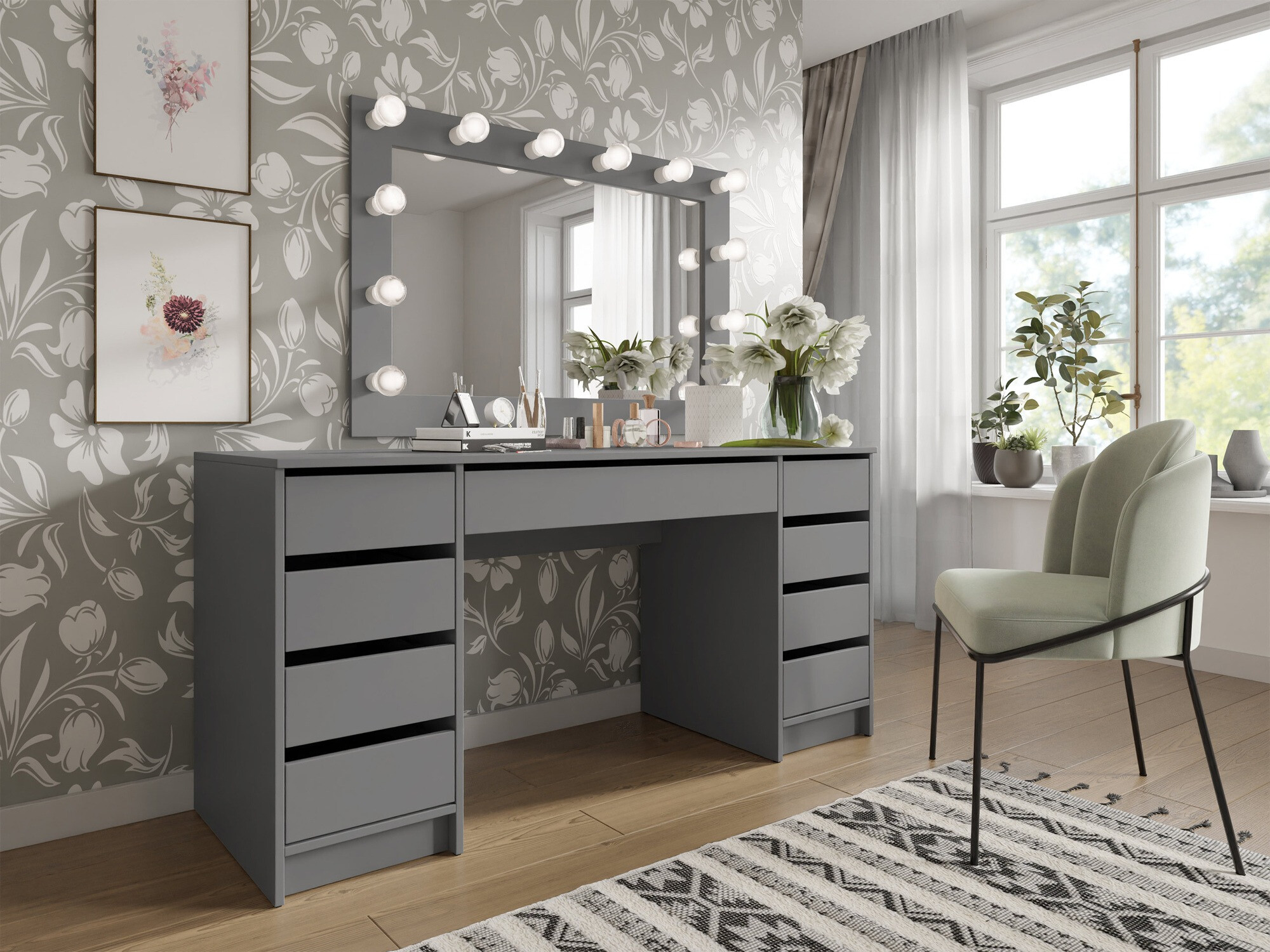 Письменный cтол Comfivo 401 (Антрацит)