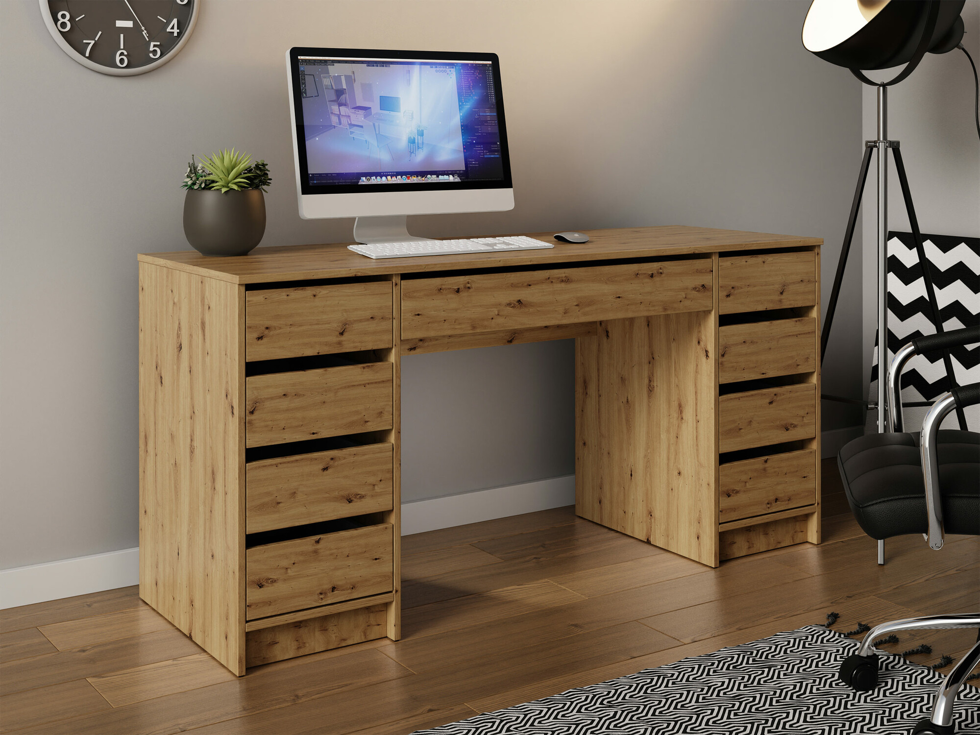 Письменный cтол Comfivo 401 (Artisan дуб)